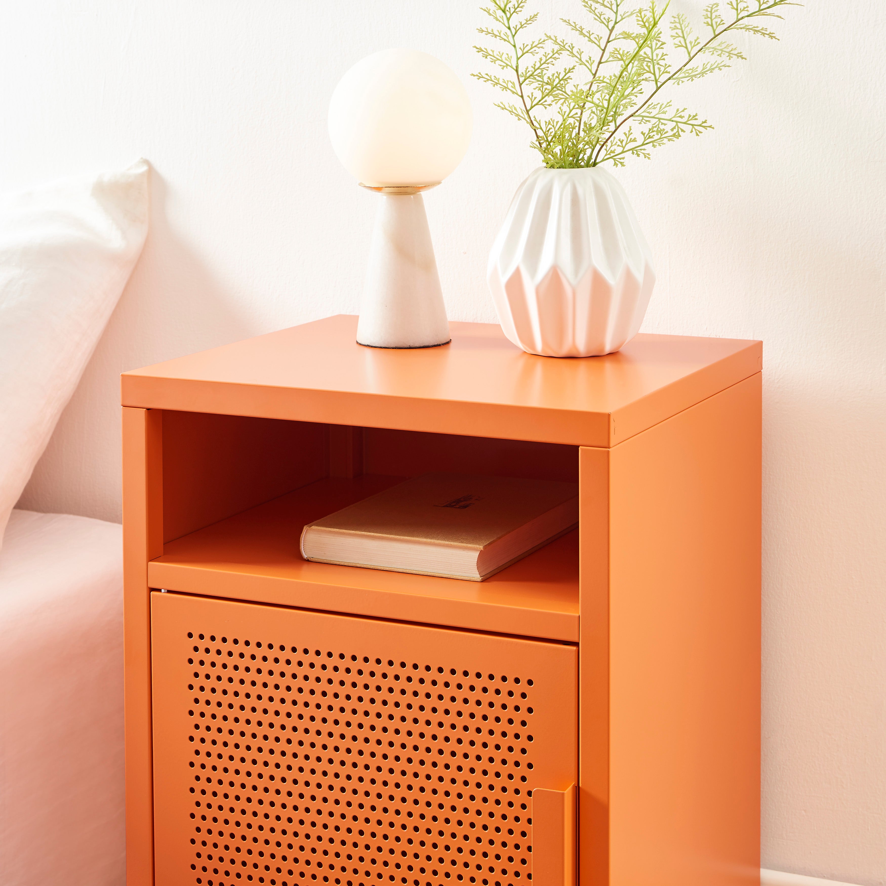 PANTONE® Metal Nightstand – Orange