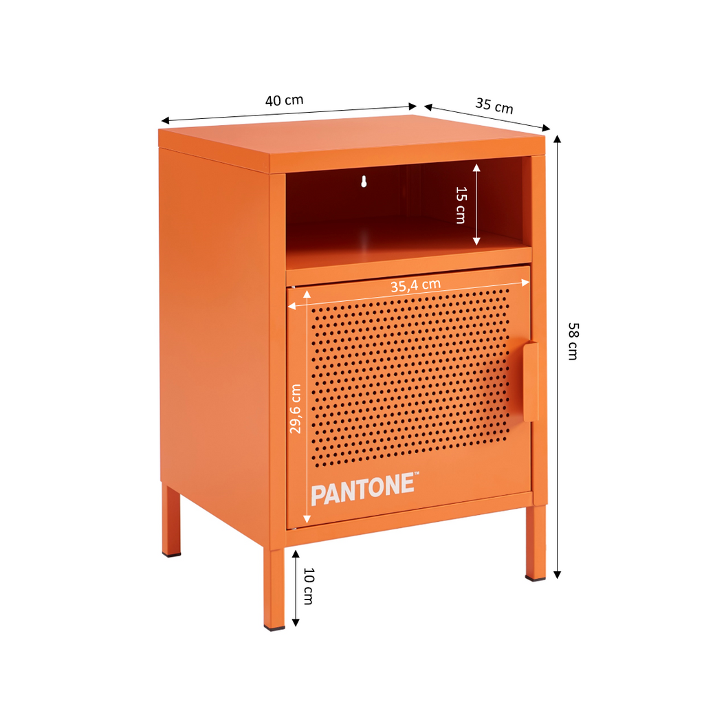PANTONE® Metal Nightstand – Orange