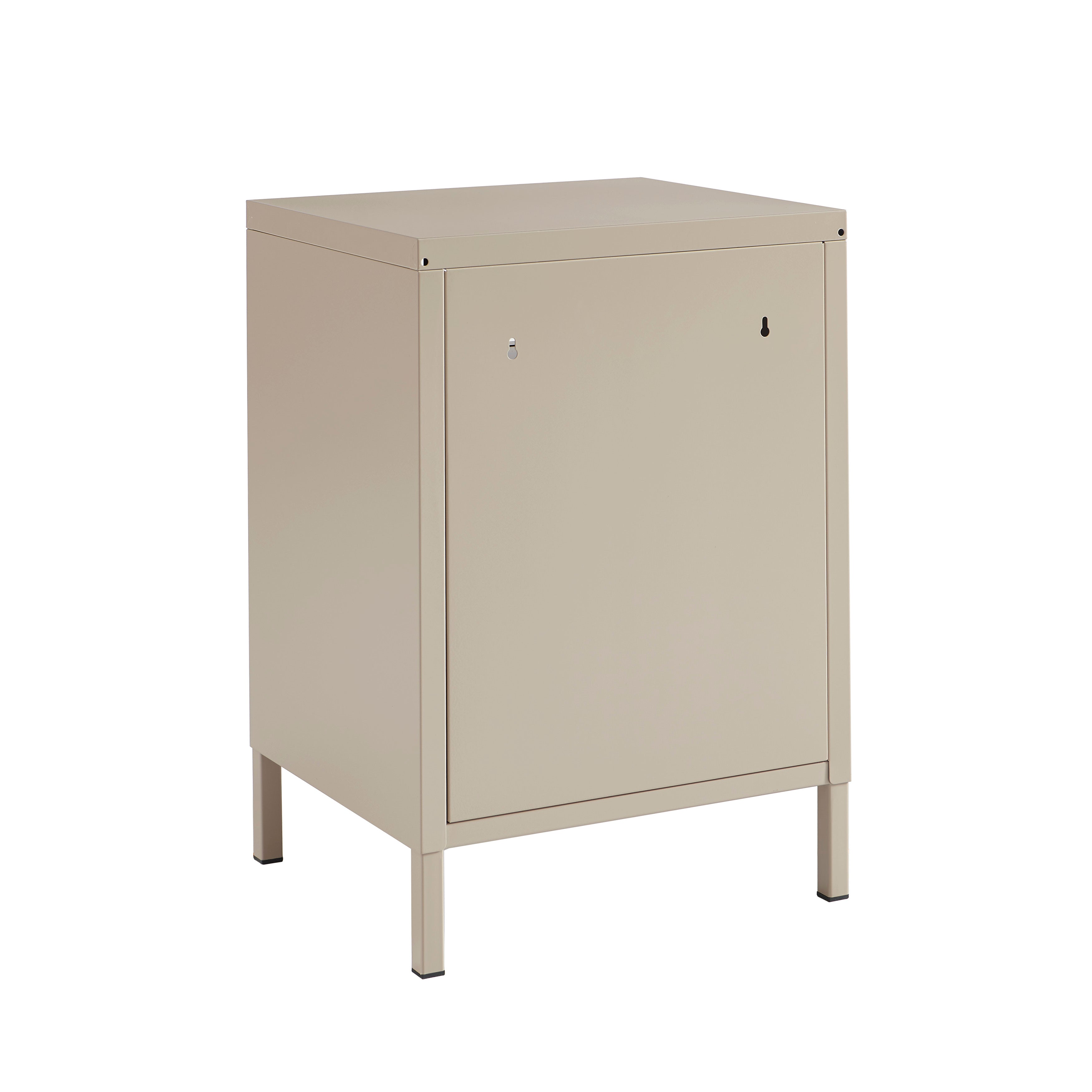 PANTONE® Metal Nightstand – Taupe