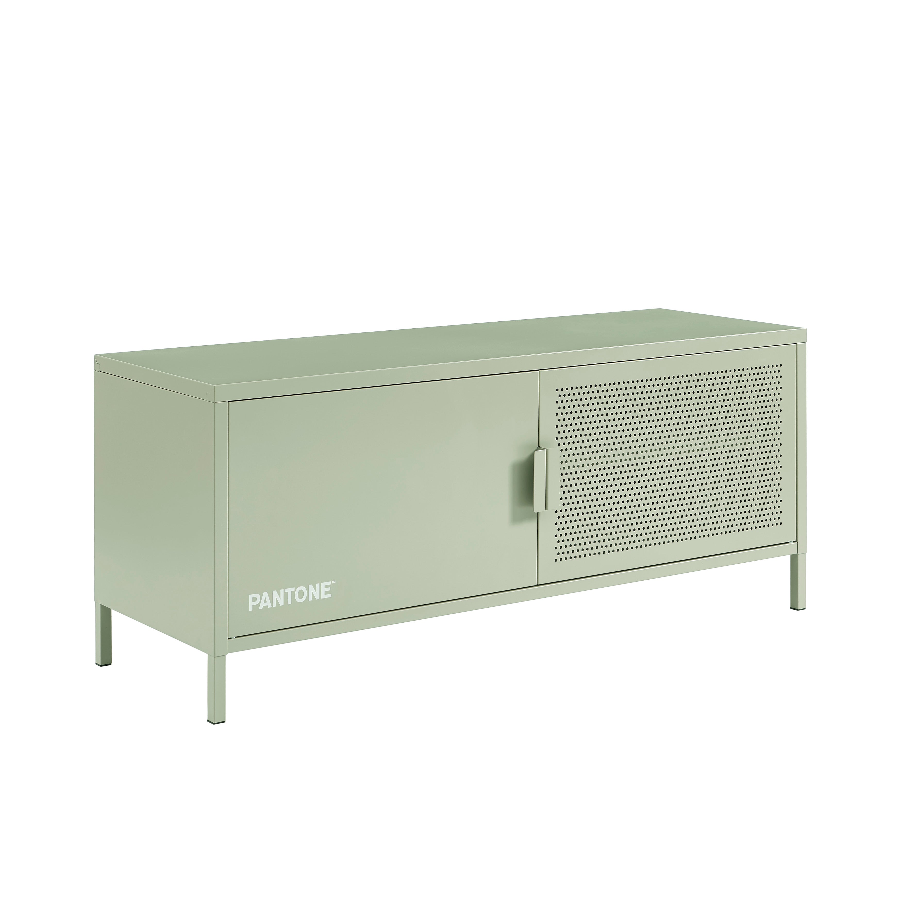 PANTONE® Metal TV Stand – Almond green