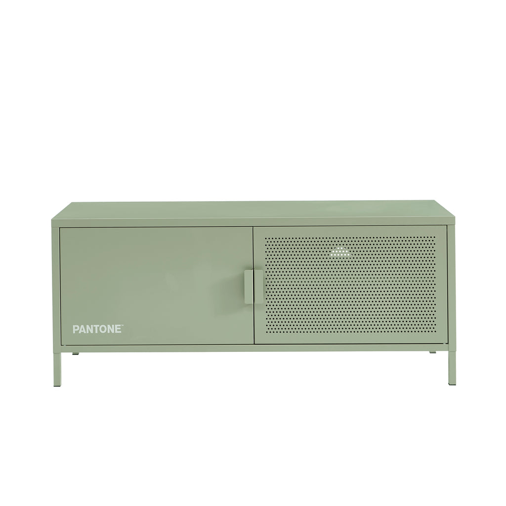 PANTONE® Metal TV Stand – Almond green
