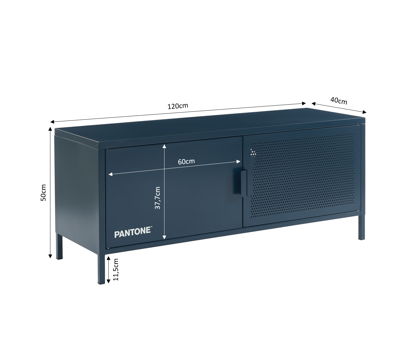 PANTONE® Metal TV Stand – Midnight blue