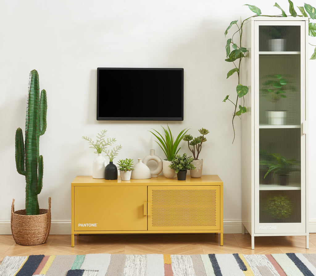 PANTONE® Metal TV Stand – Mustard