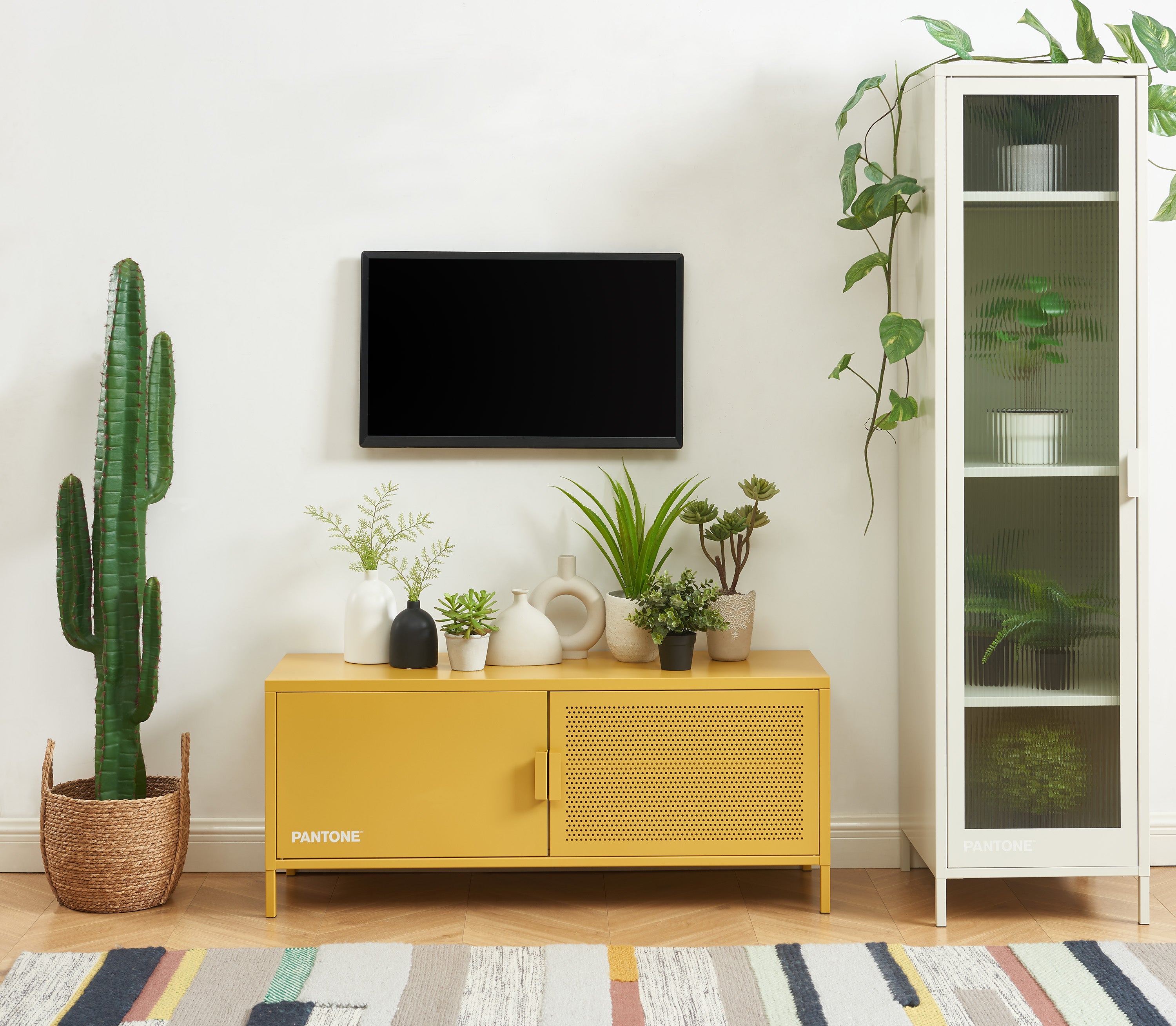 PANTONE® Metal TV Stand – Mustard
