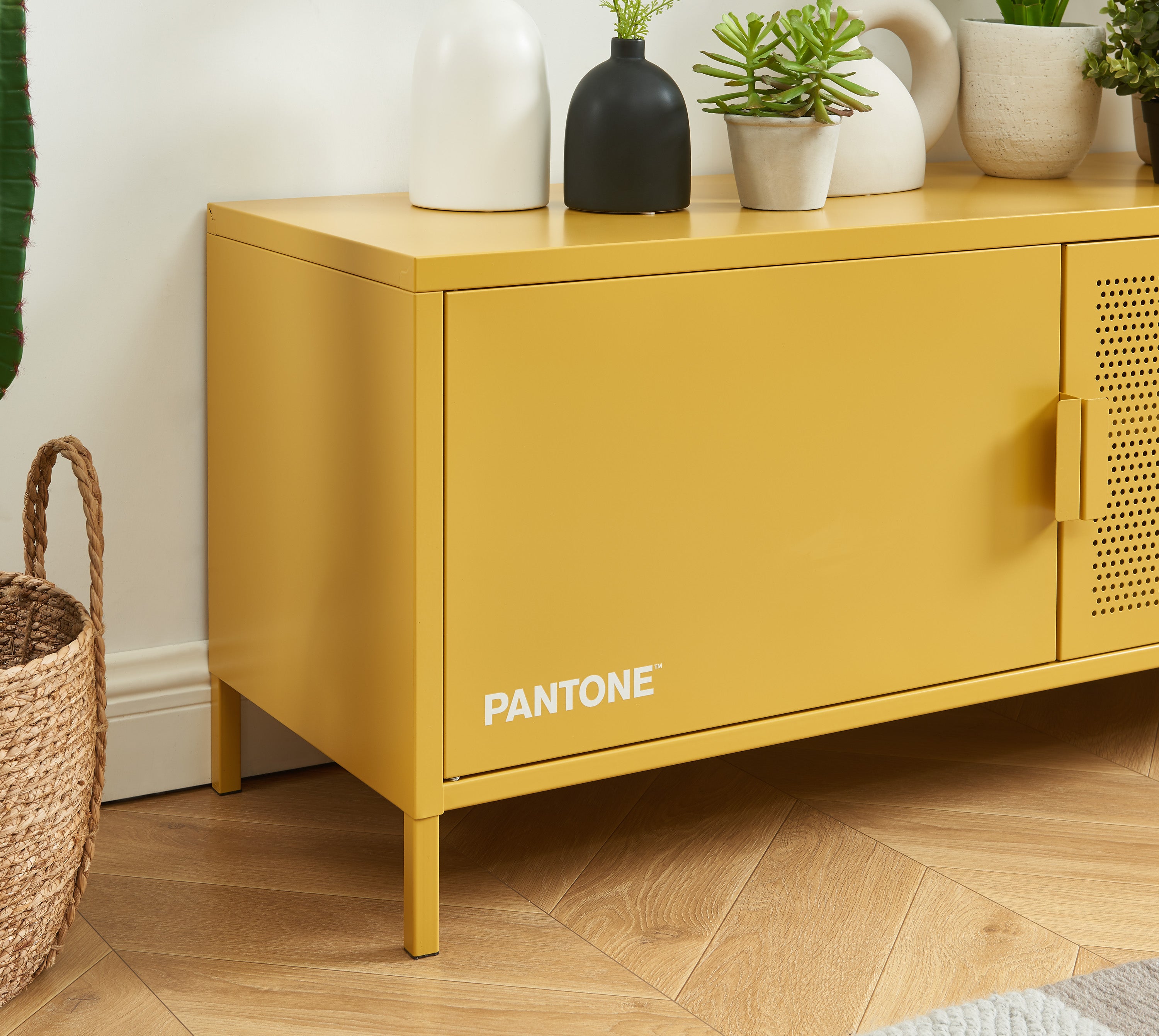 PANTONE® Metal TV Stand – Mustard