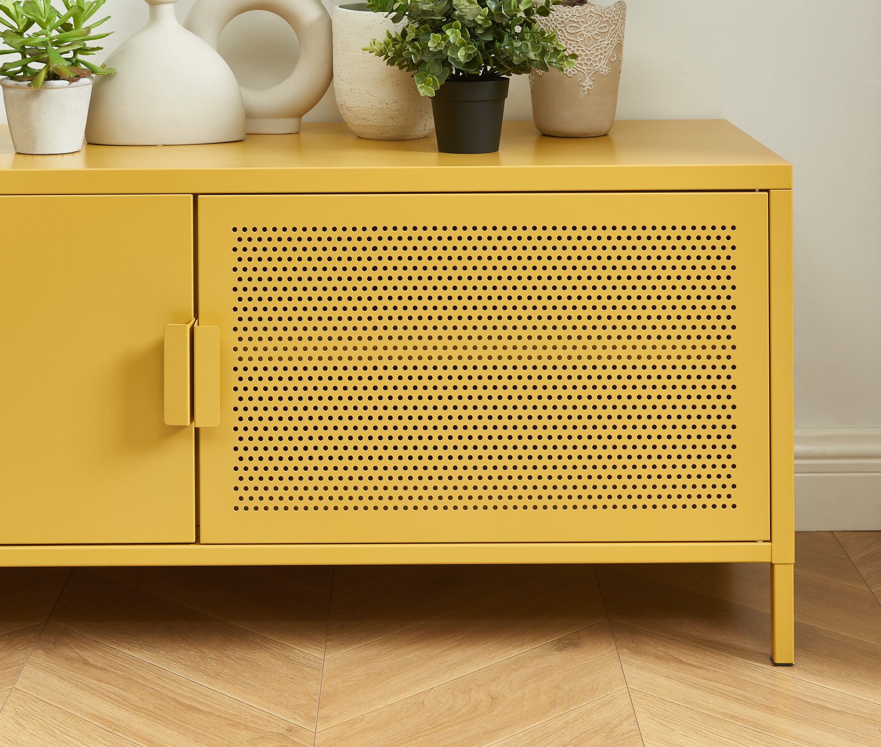 PANTONE® Metal TV Stand – Mustard