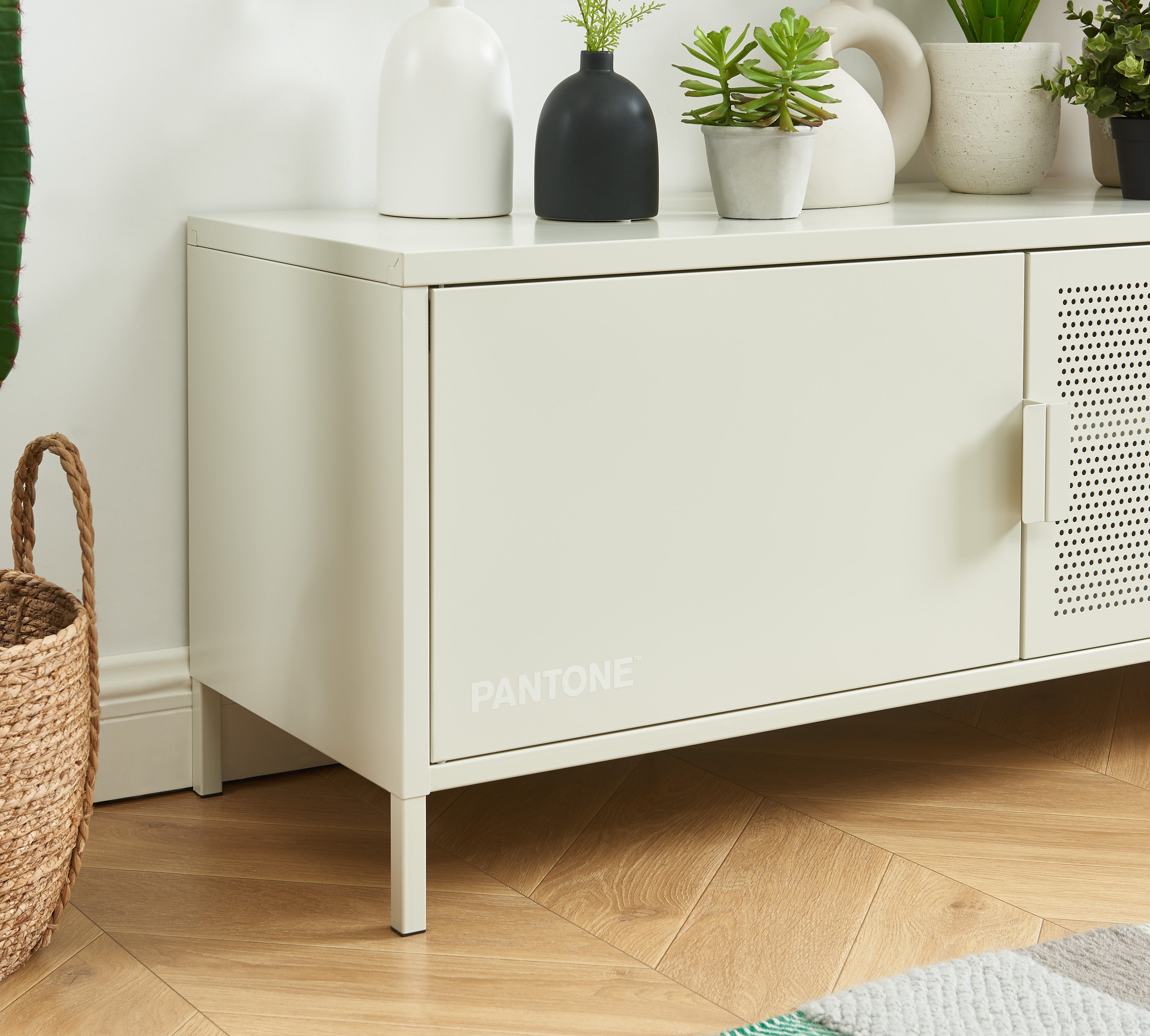 PANTONE® Metal TV Stand – Sand