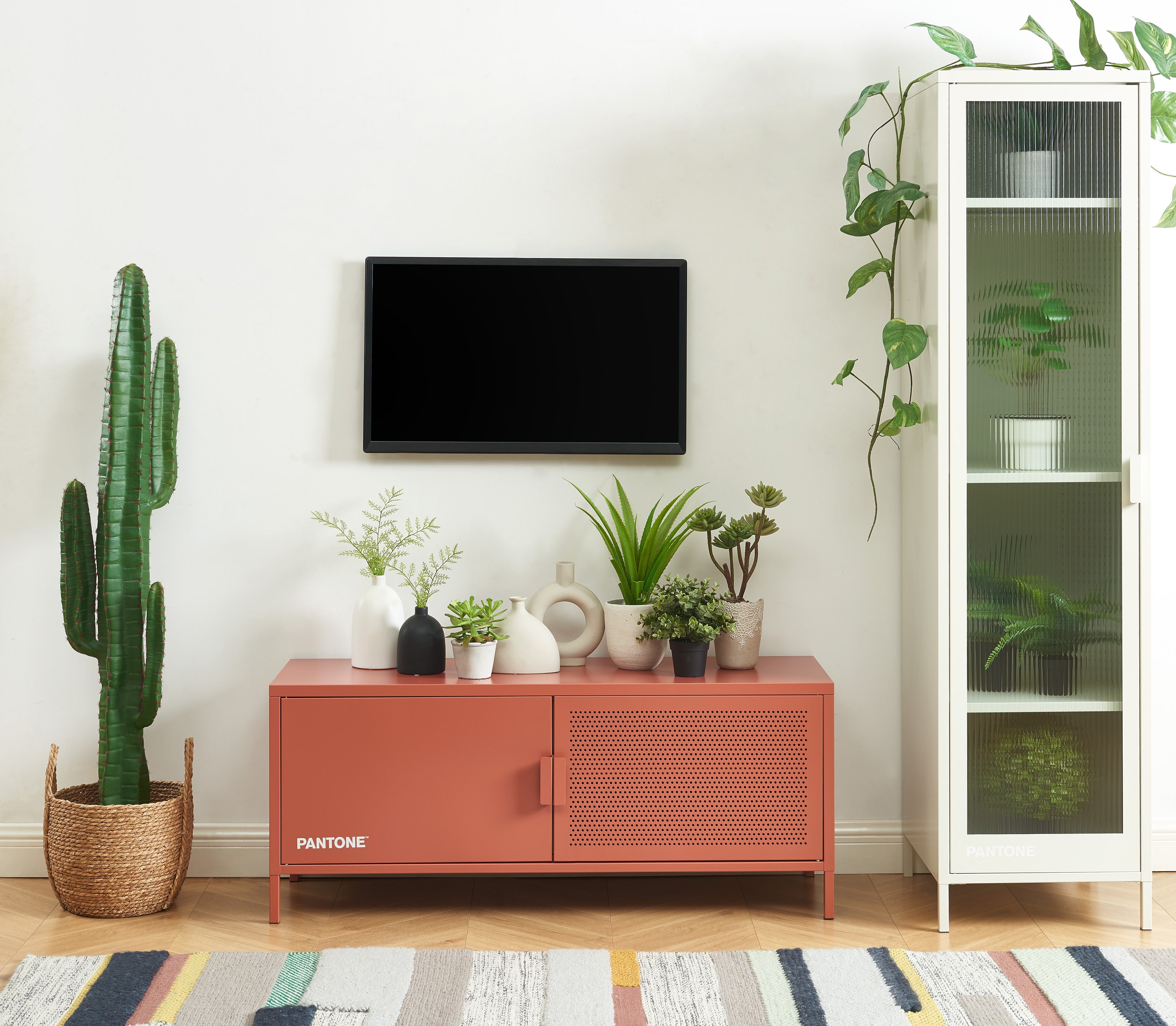 PANTONE® Metal TV Stand – Terracotta