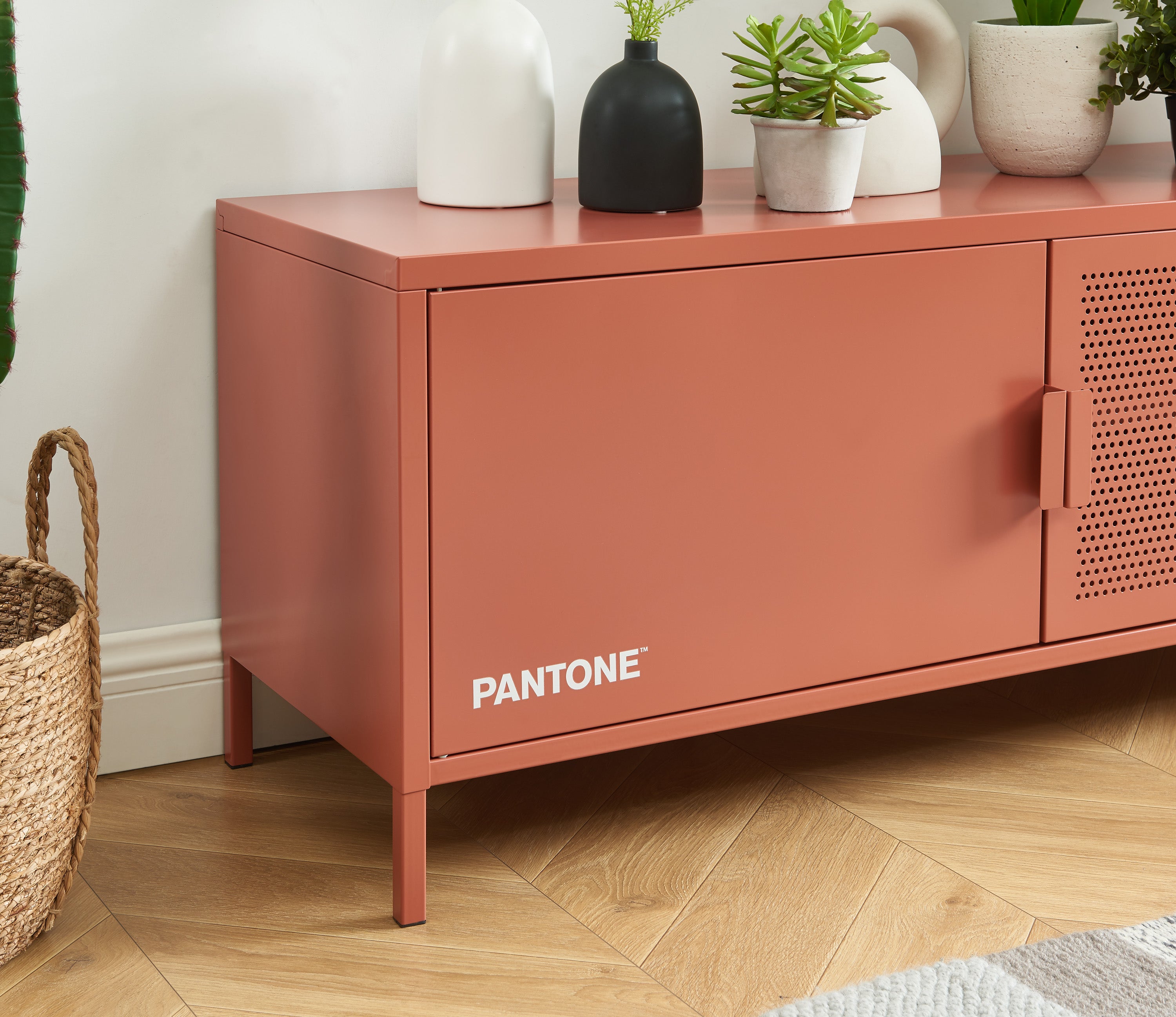 PANTONE® Metal TV Stand – Terracotta
