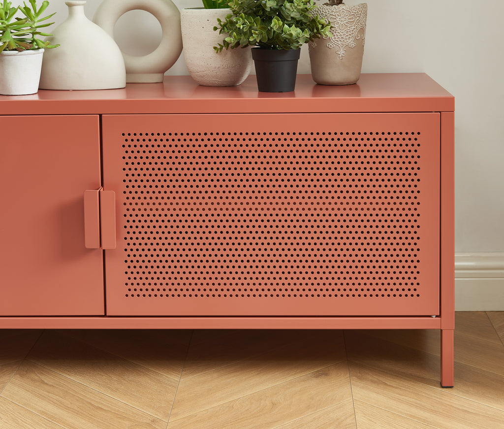 PANTONE® Metal TV Stand – Terracotta