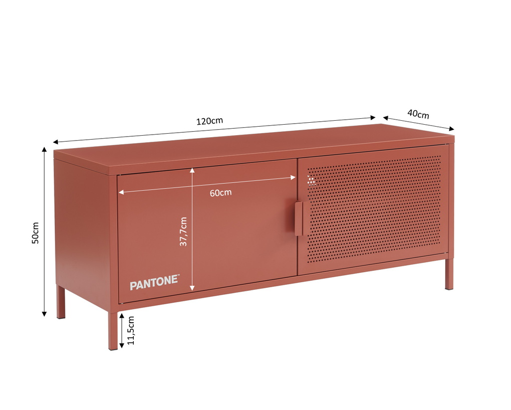 PANTONE® Metal TV Stand – Terracotta