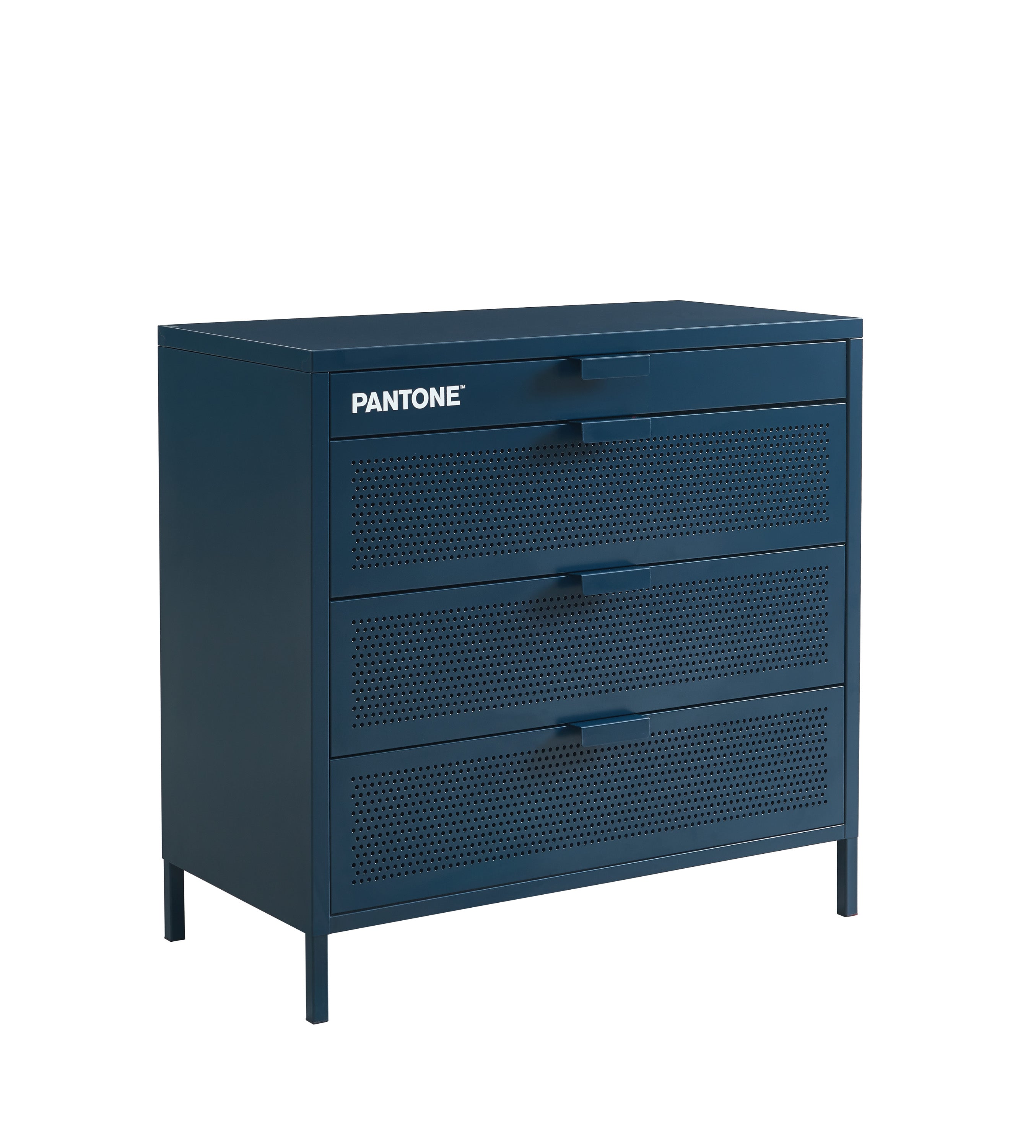 PANTONE® Metal 4-Drawer Chest – Midnight blue