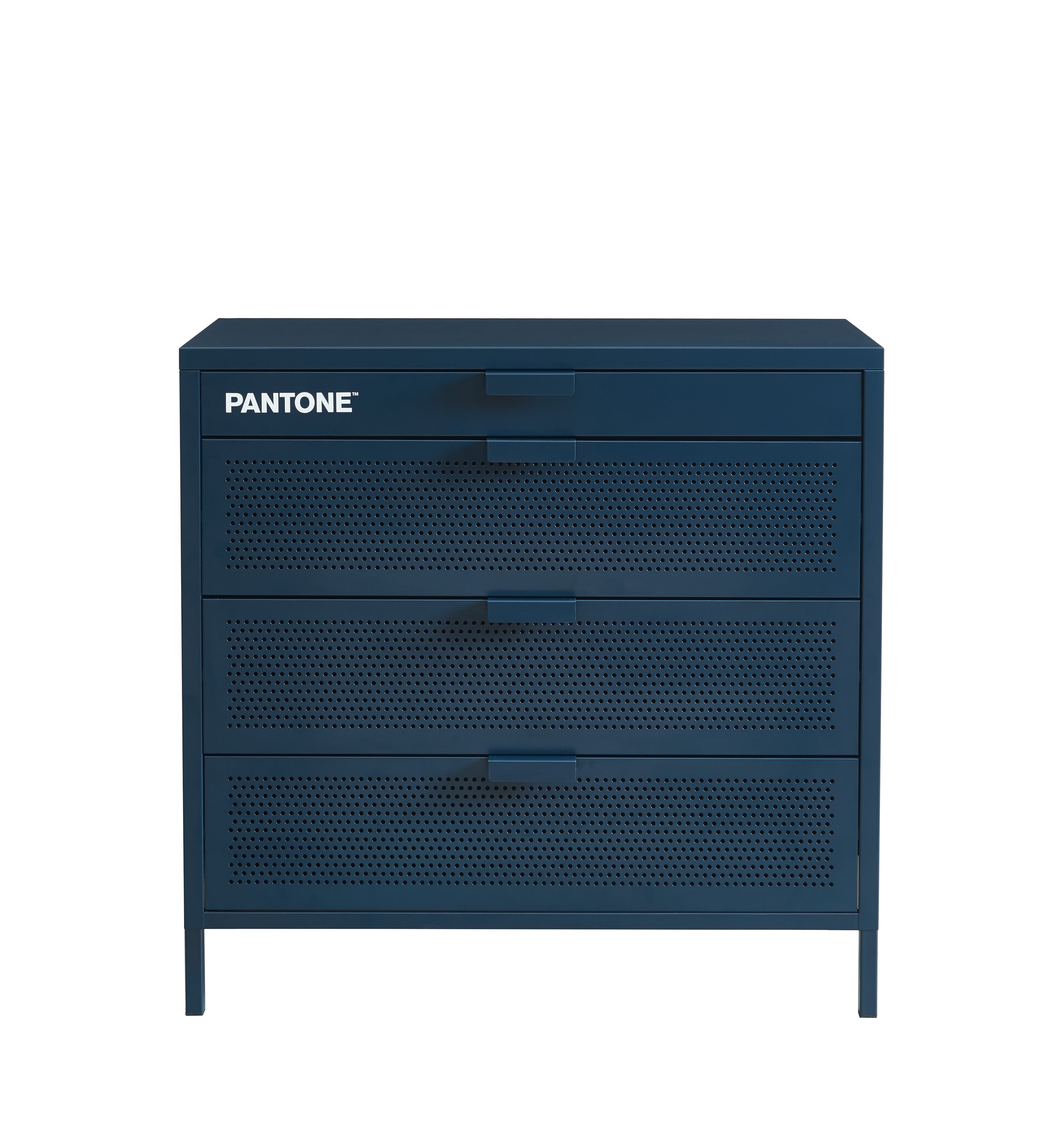 PANTONE® Metal 4-Drawer Chest – Midnight blue