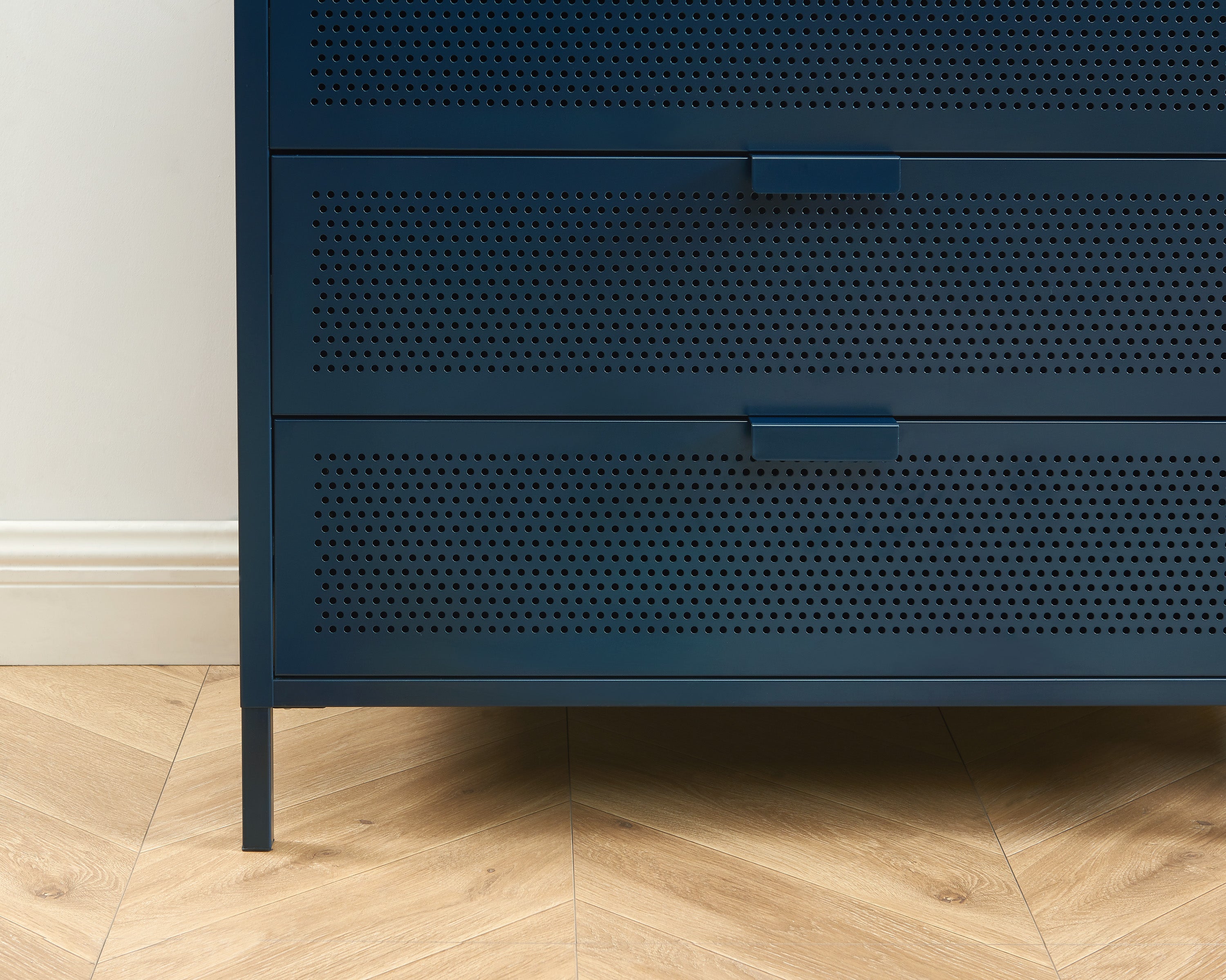 PANTONE® Metal 4-Drawer Chest – Midnight blue