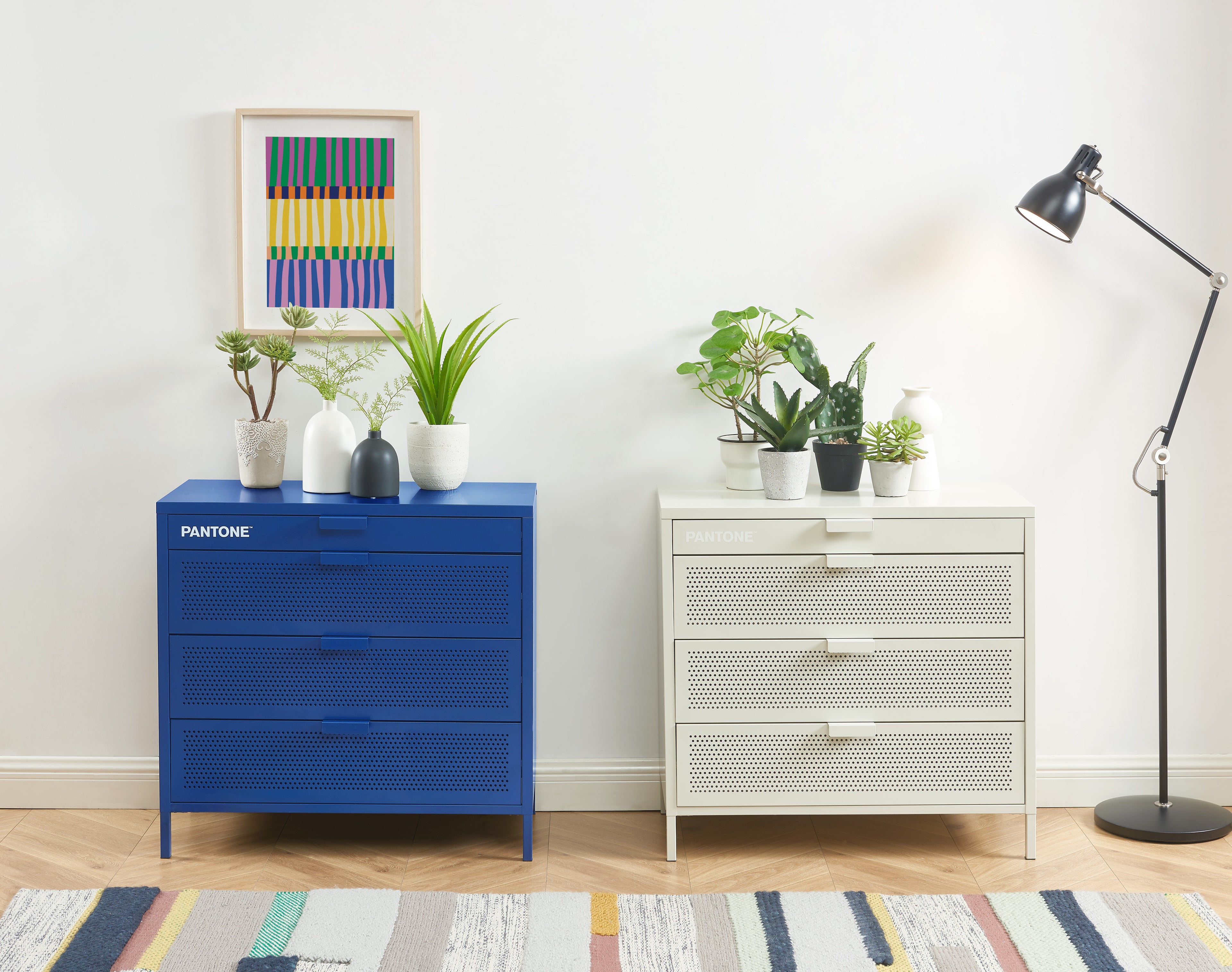 PANTONE® Metal 4-Drawer Chest – Sand