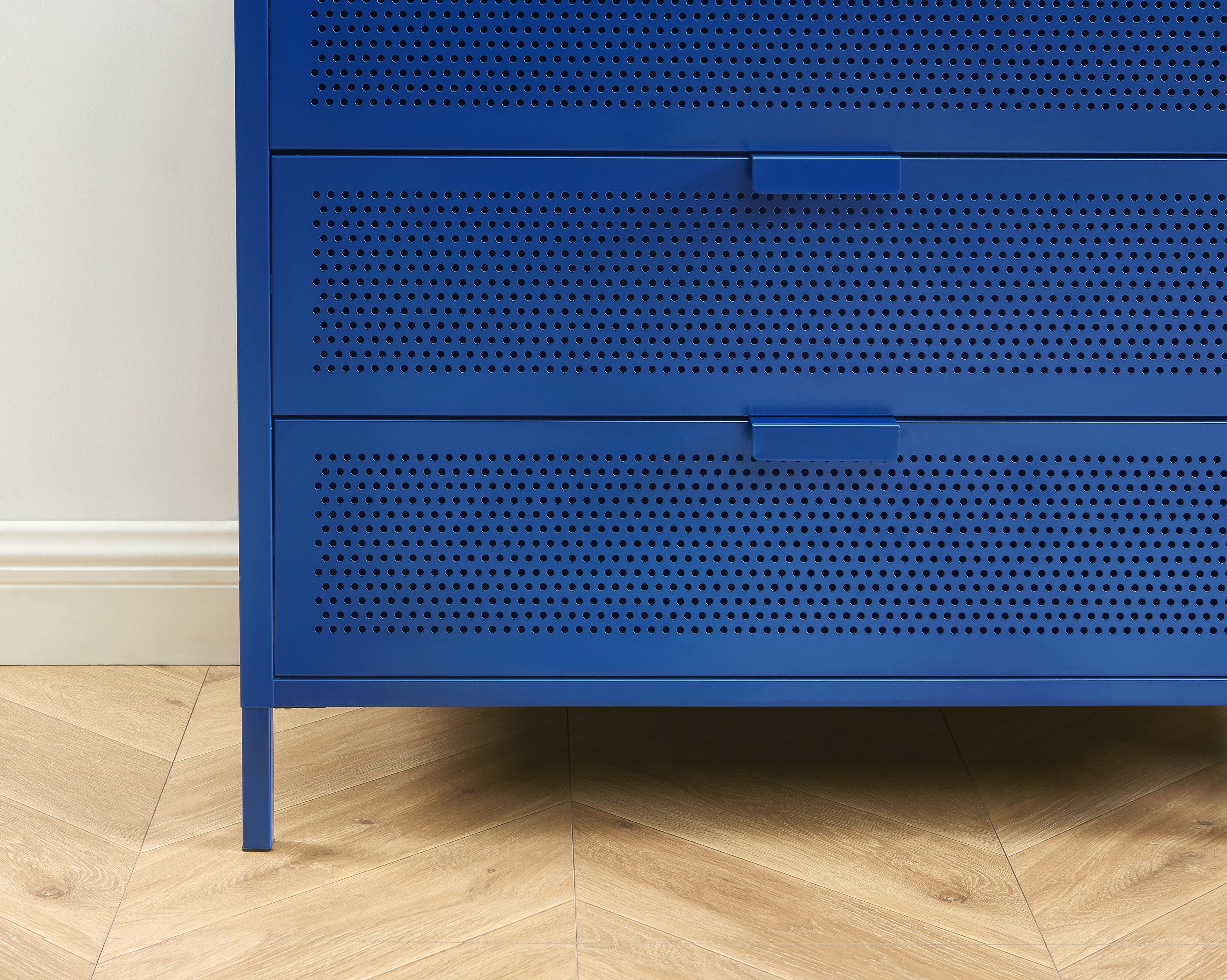PANTONE® Metal 4-Drawer Chest – Electric blue