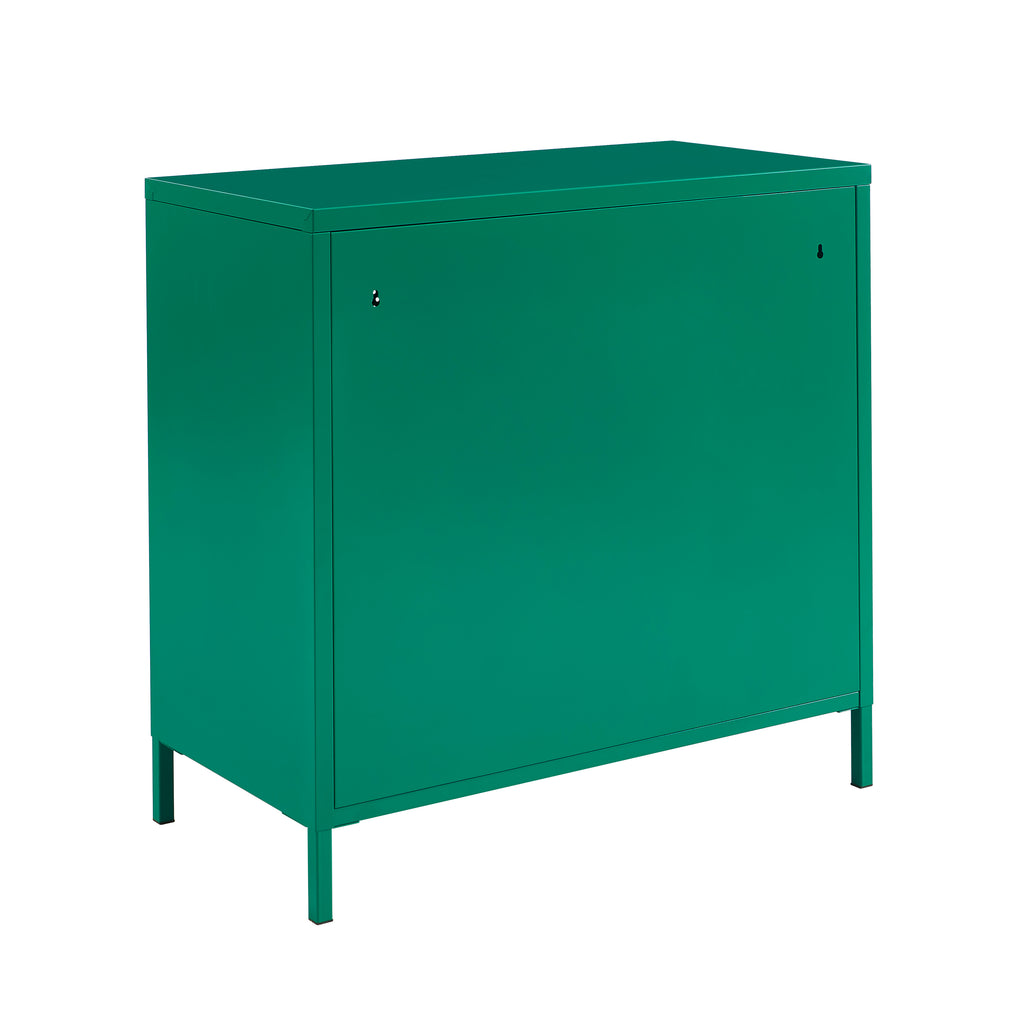 PANTONE® Metal 4-Drawer Chest – Emerald green