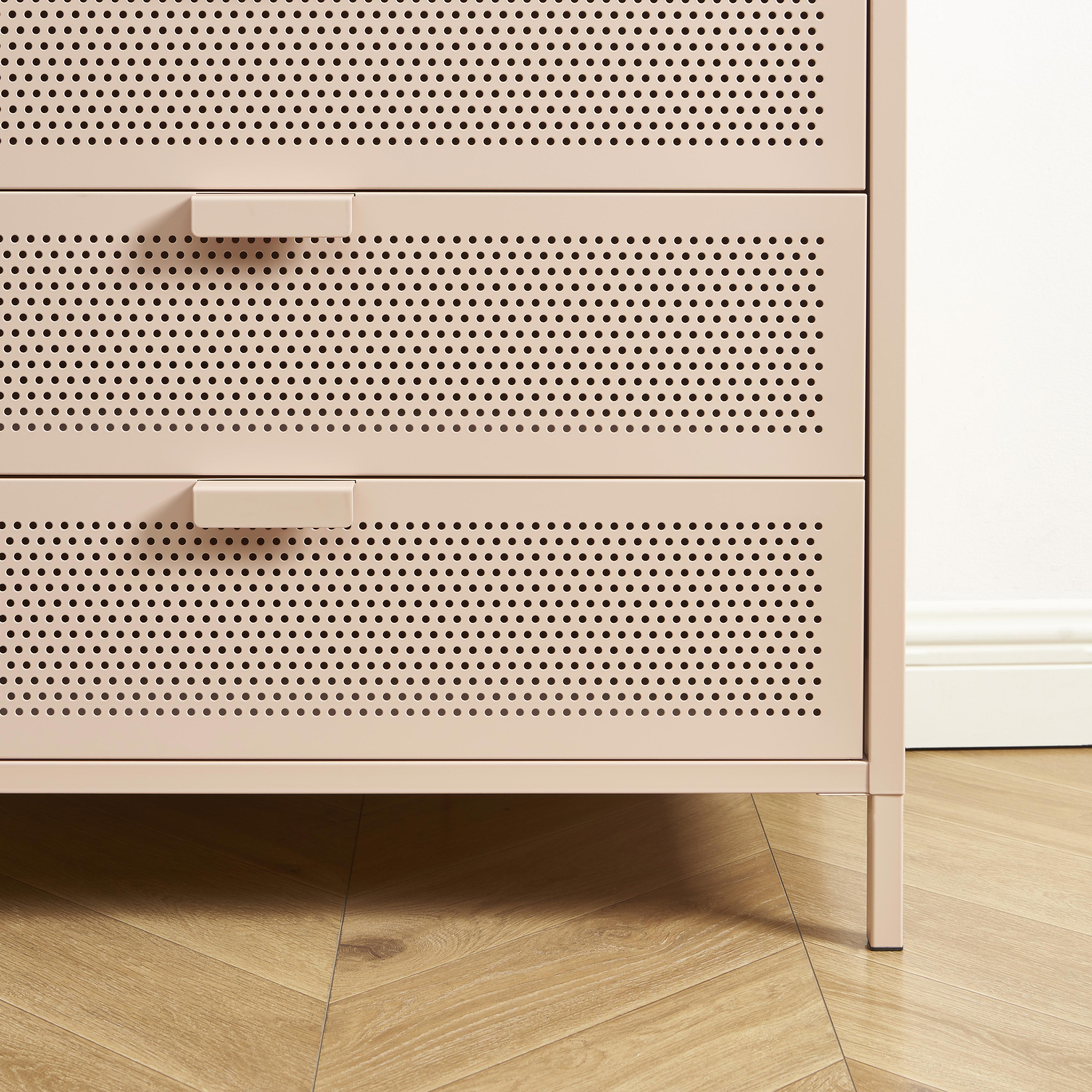 PANTONE® Metal 4-Drawer Chest – Pink