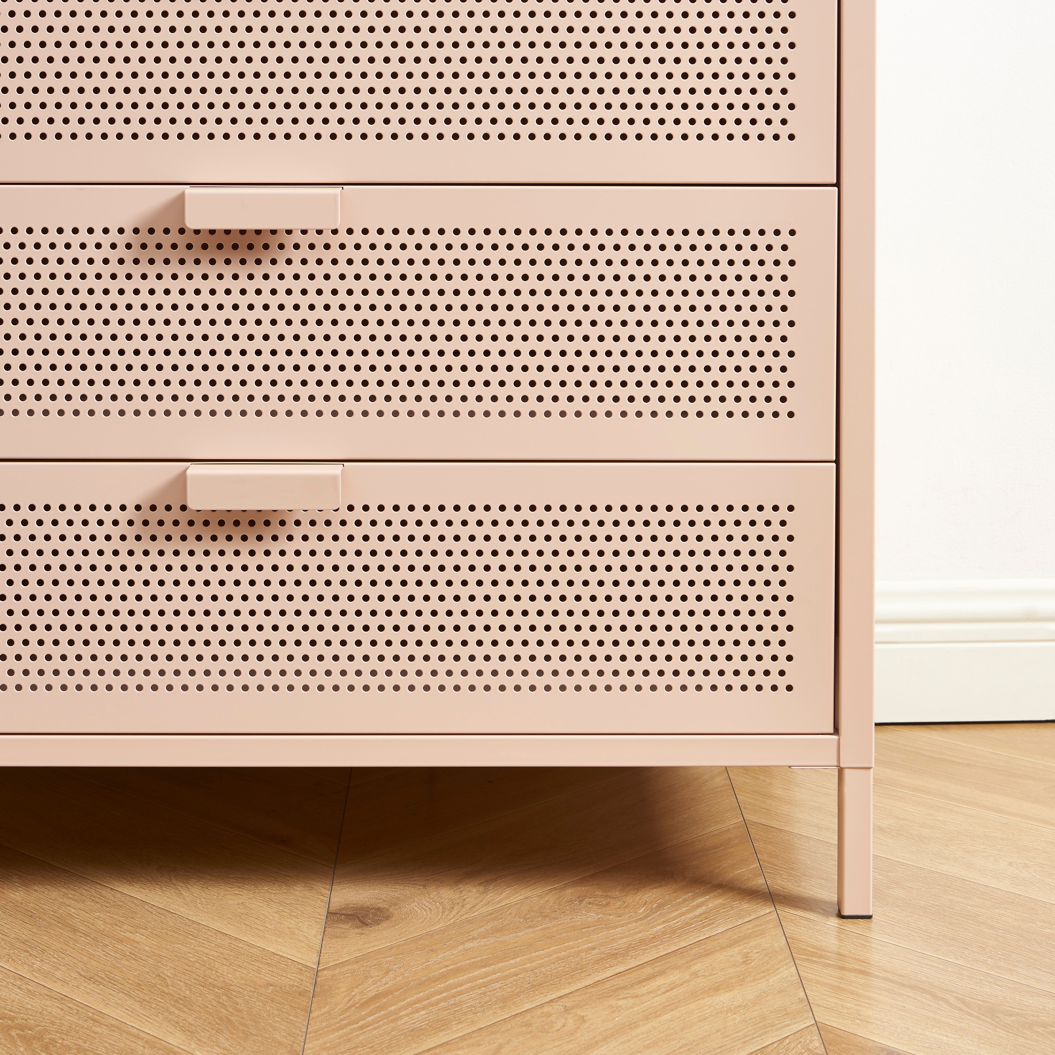 PANTONE® Metal 4-Drawer Chest – Pink