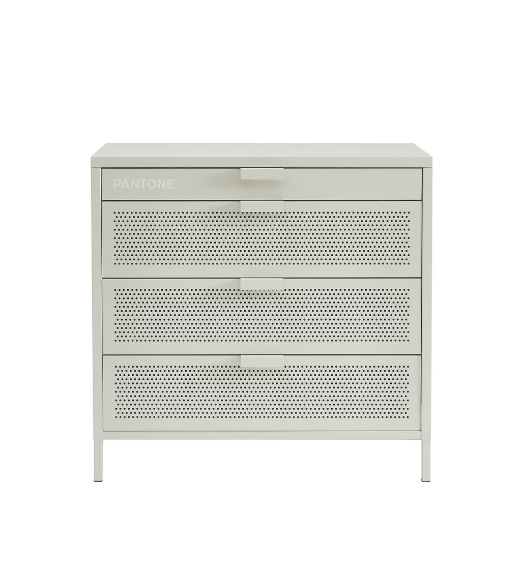 PANTONE® Metal 4-Drawer Chest – Sand