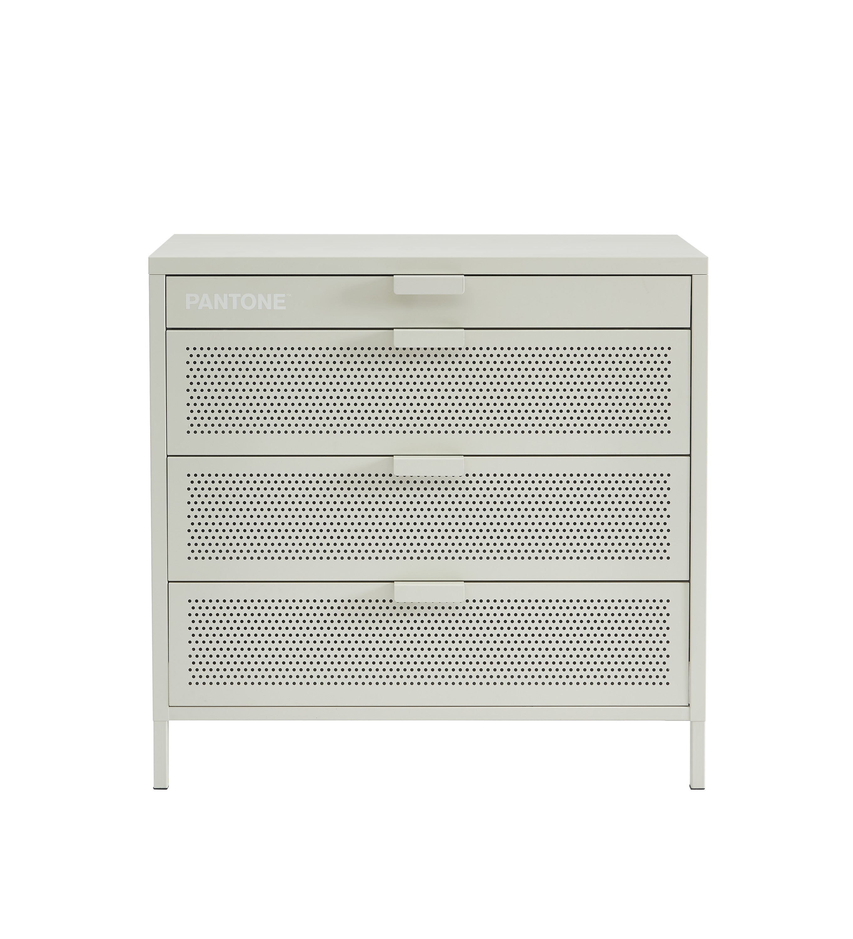 PANTONE® Metal 4-Drawer Chest – Sand