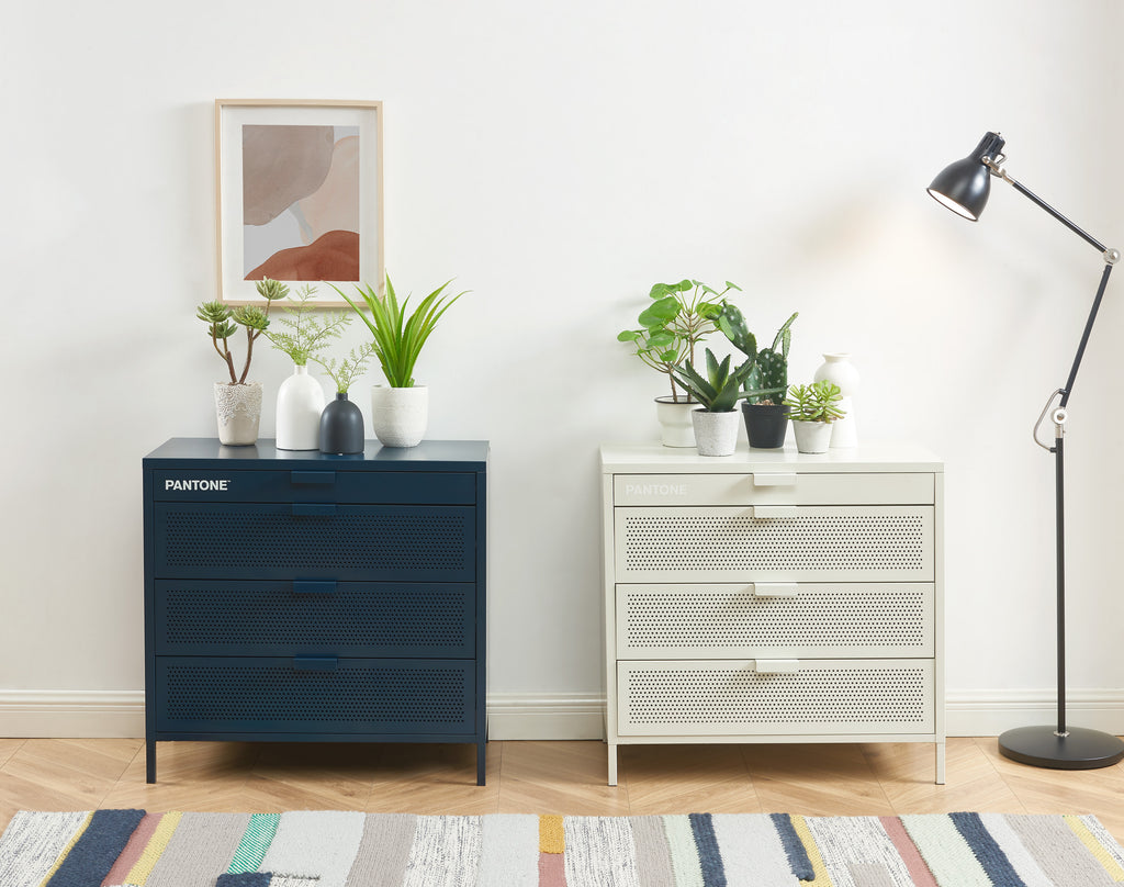 PANTONE® Metal 4-Drawer Chest – Sand
