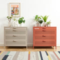 PANTONE® Metal 4-Drawer Chest – Terracotta