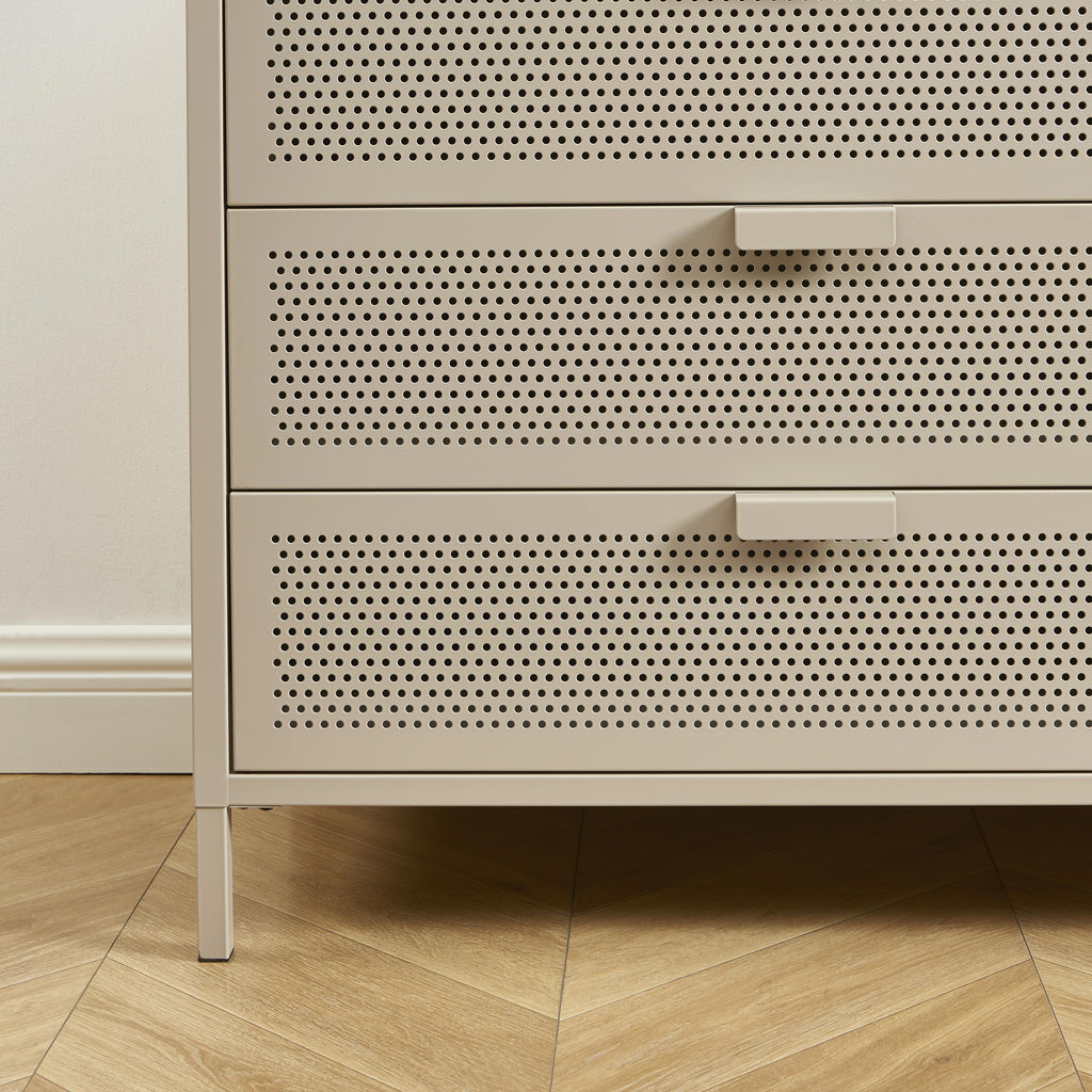 PANTONE® Metal 4-Drawer Chest – Taupe