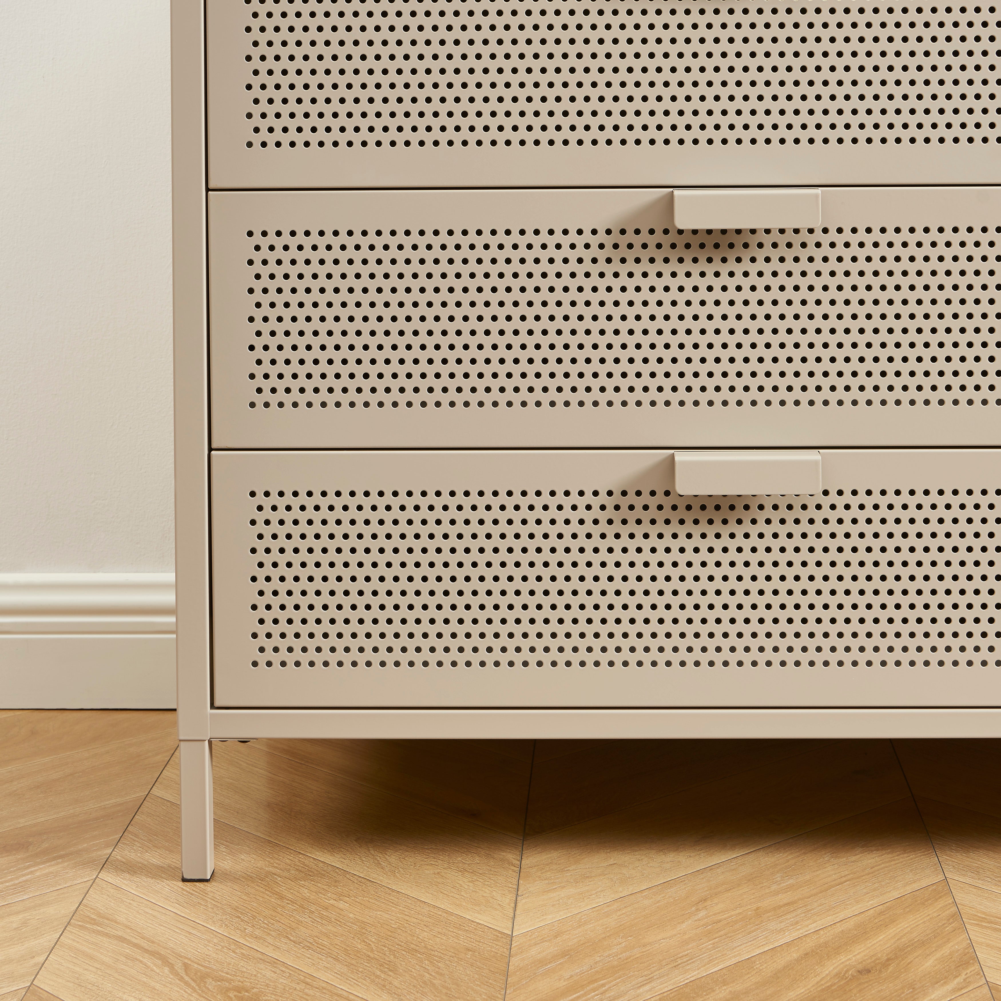 PANTONE® Metal 4-Drawer Chest – Taupe