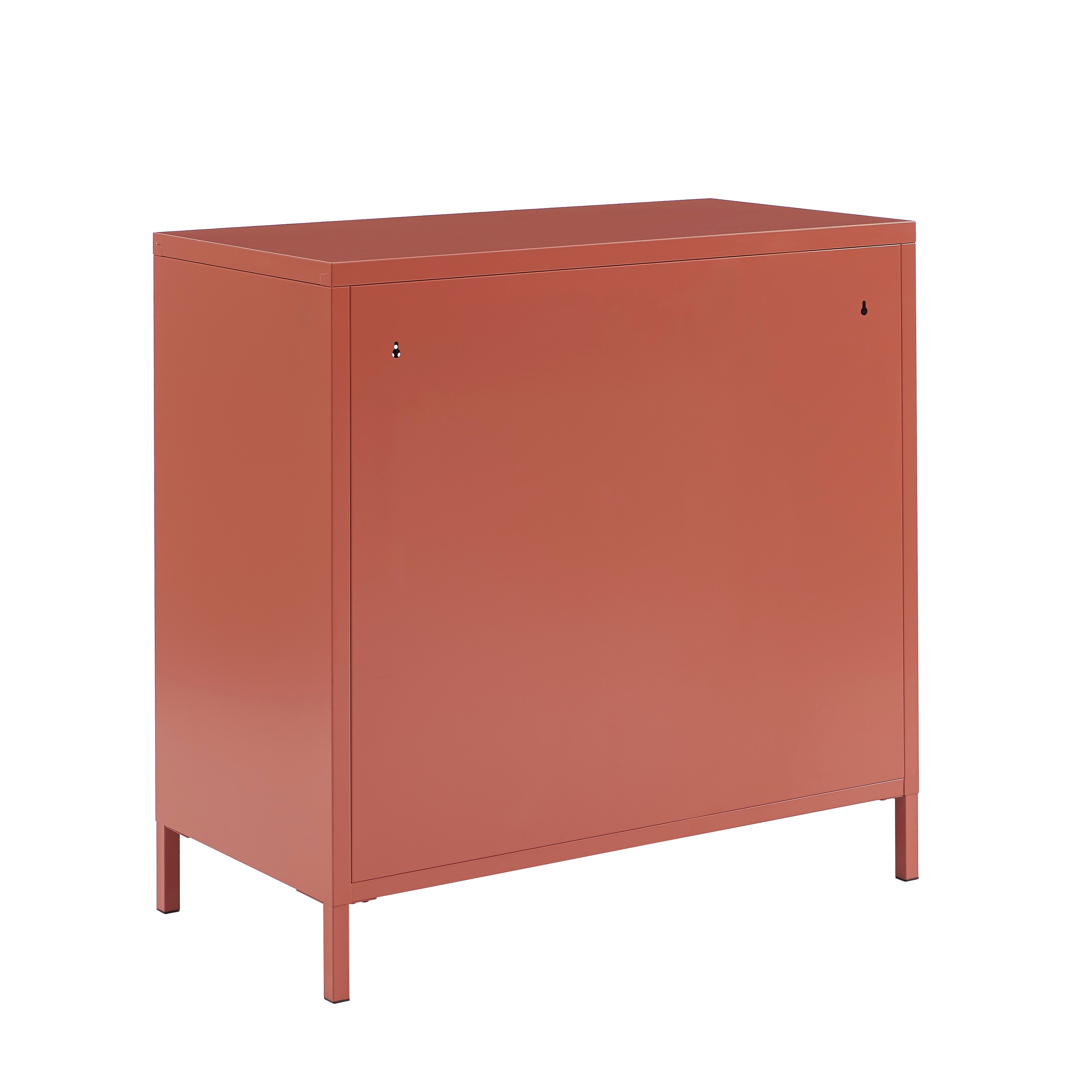PANTONE® Metal 4-Drawer Chest – Terracotta