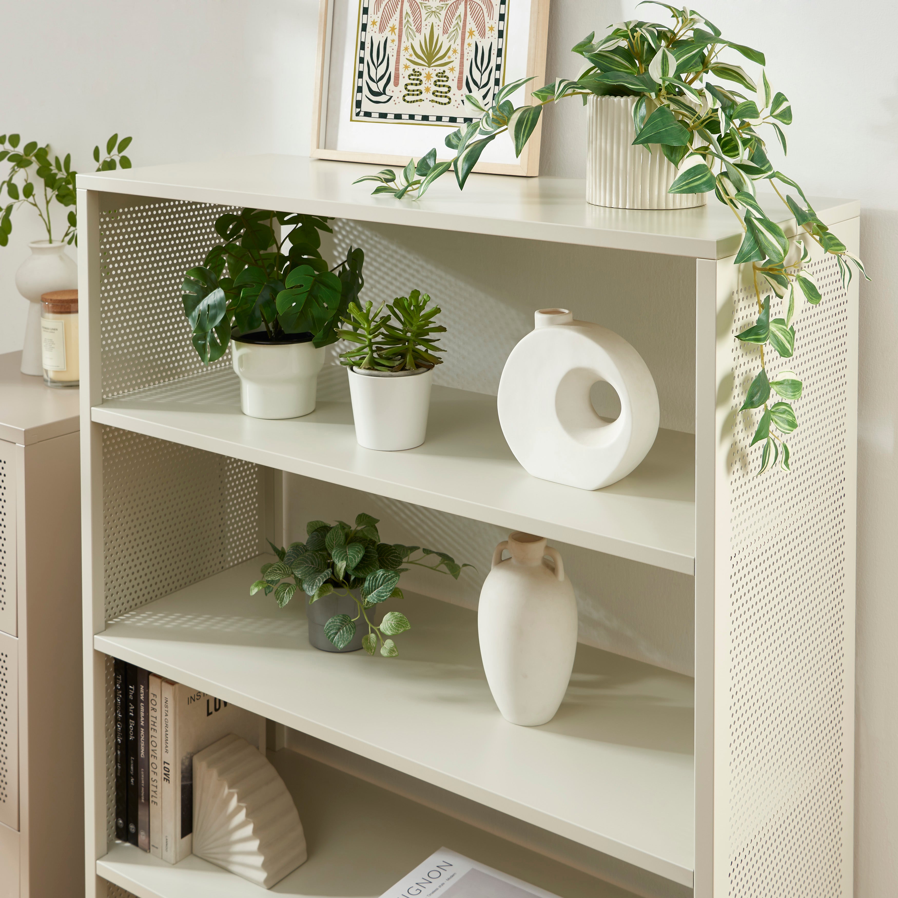 PANTONE® Metal Bookcase – Sand