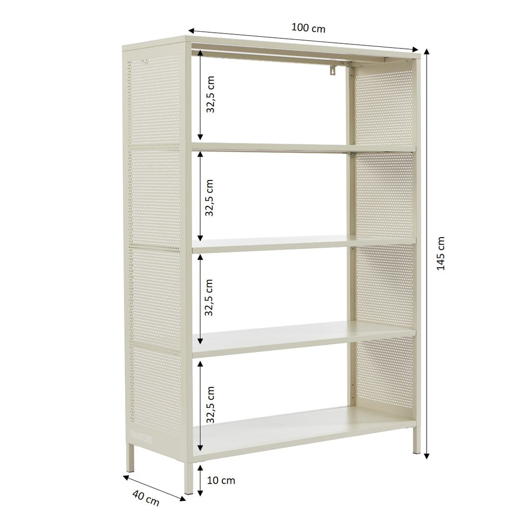 PANTONE® Metal Bookcase – Sand