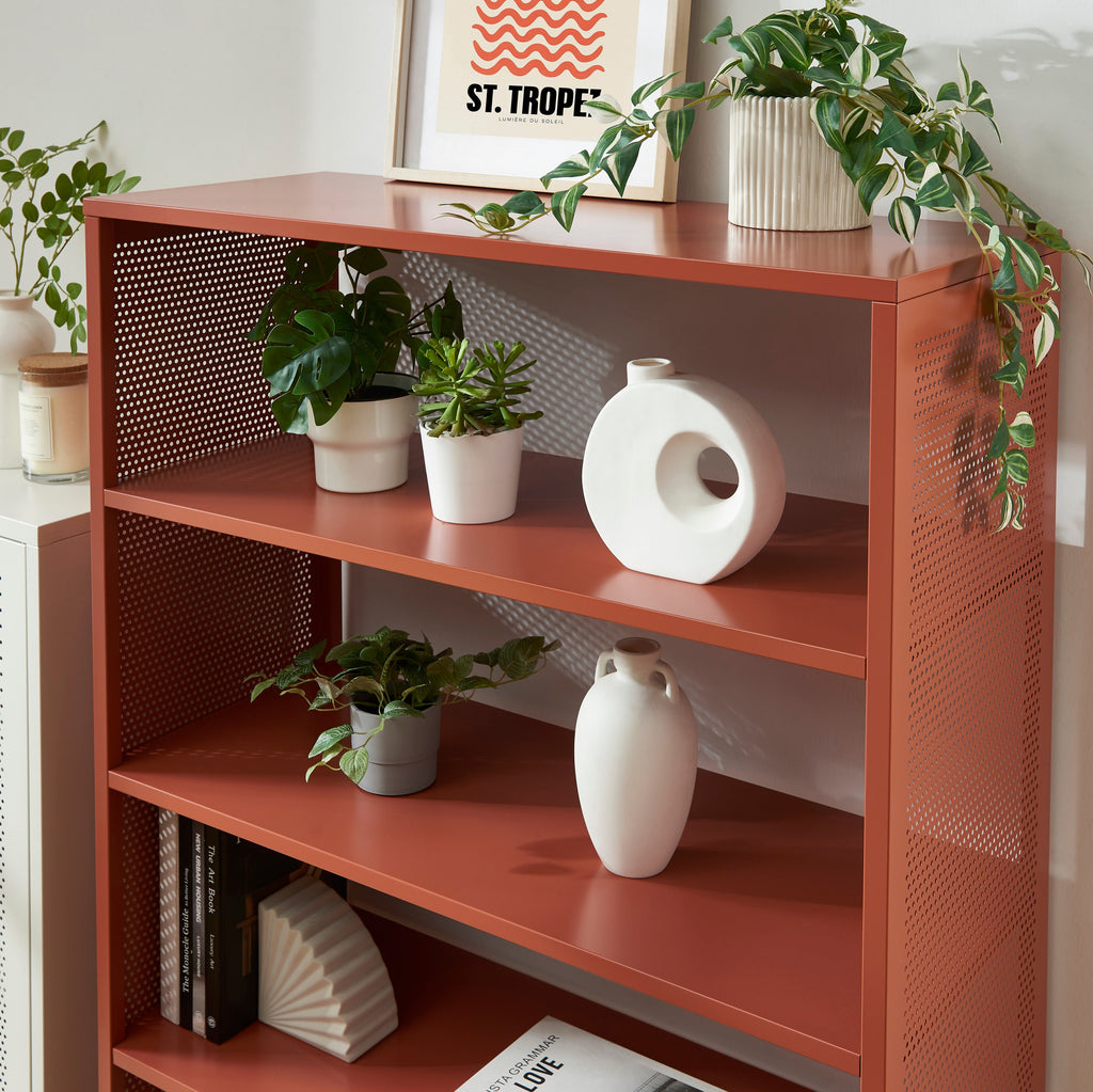 PANTONE® Metal Bookcase – Terracotta