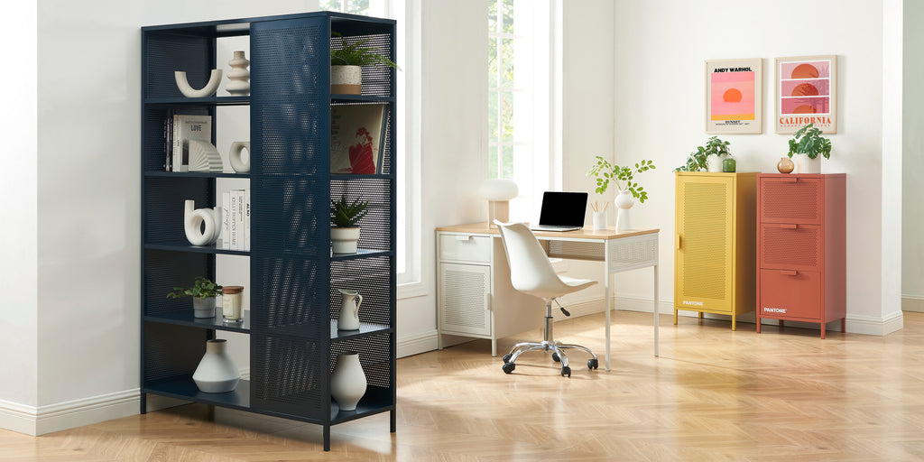 PANTONE® Metal Large Bookcase – Terracotta