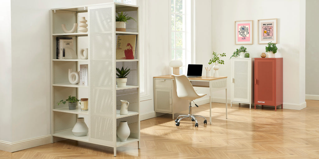 PANTONE® Metal Large Bookcase – Sand