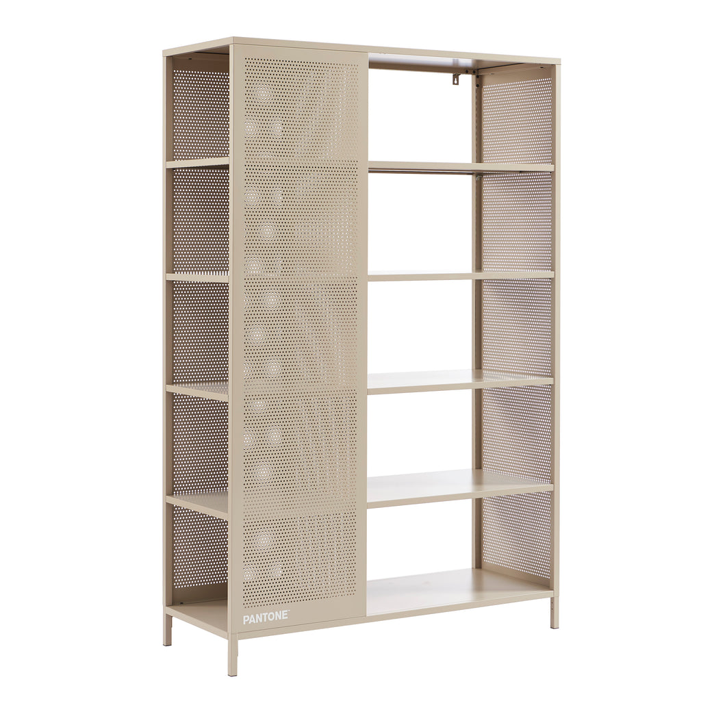 PANTONE® Metal Large Bookcase – Taupe