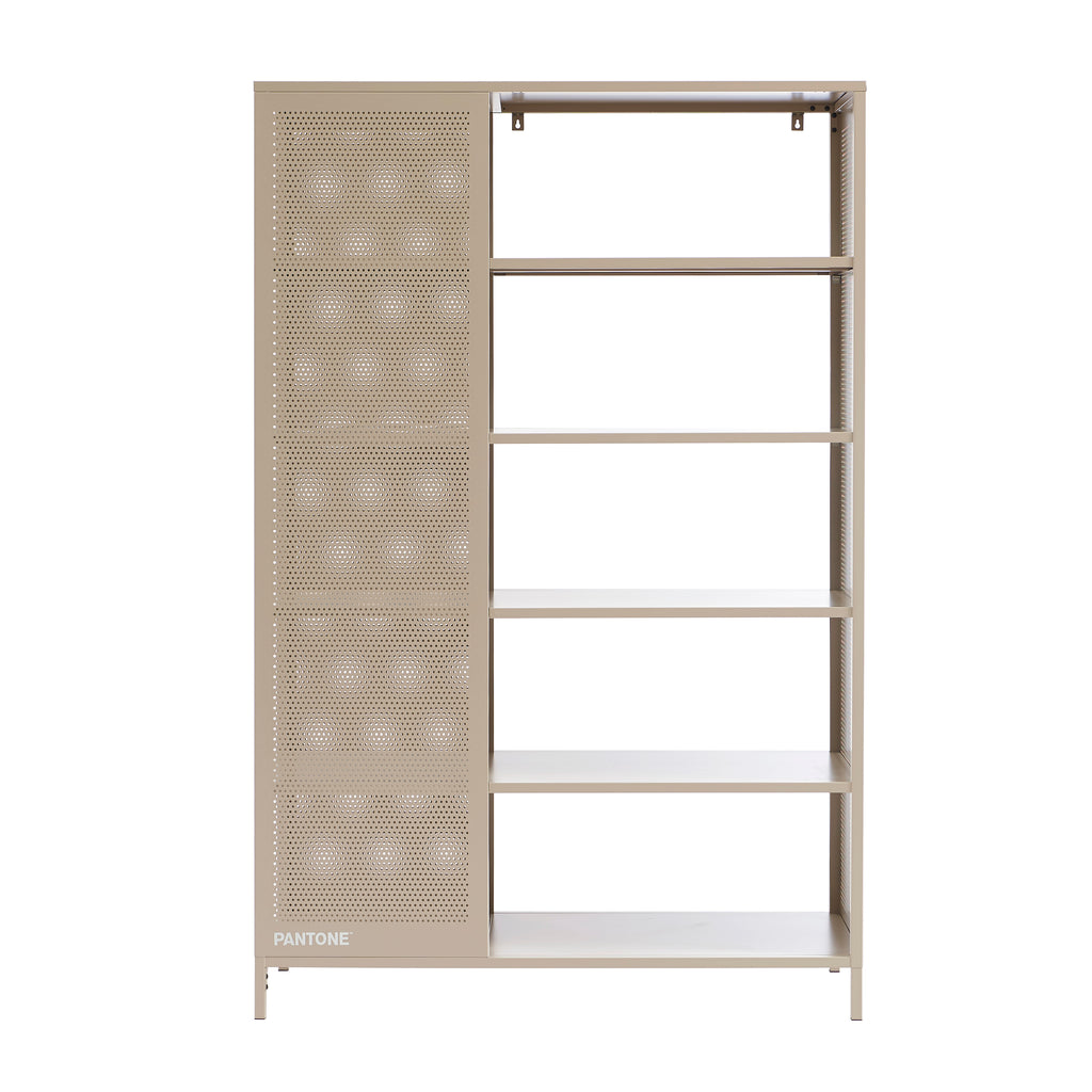 PANTONE® Metal Large Bookcase – Taupe