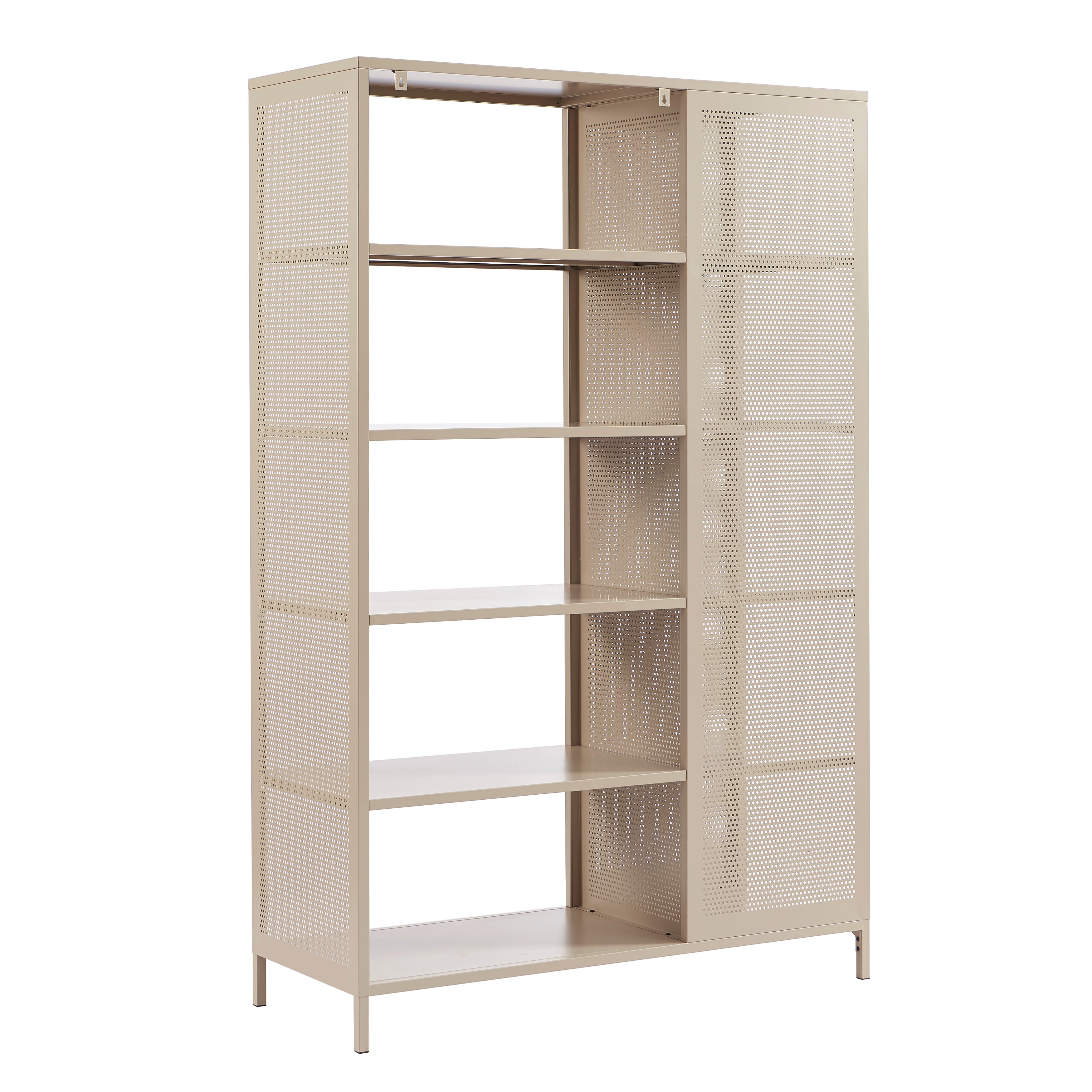 PANTONE® Metal Large Bookcase – Taupe