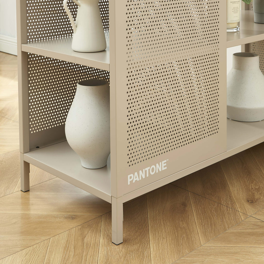 PANTONE® Metal Large Bookcase – Taupe