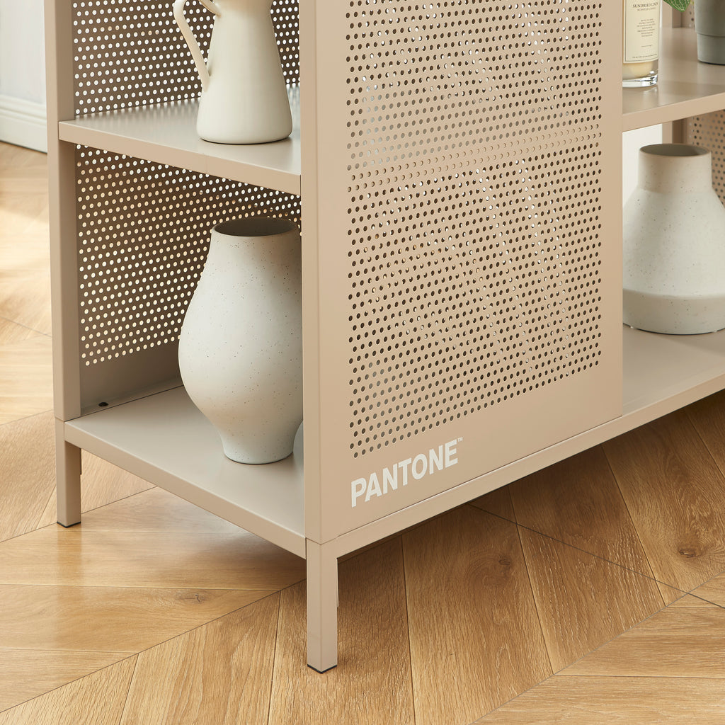 PANTONE® Metal Large Bookcase – Taupe