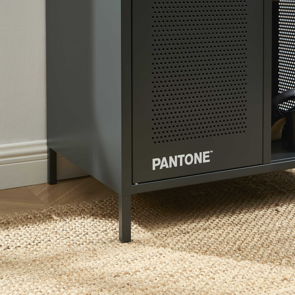 PANTONE® Metal Wardrobe with Hanging Rail – Anthracite