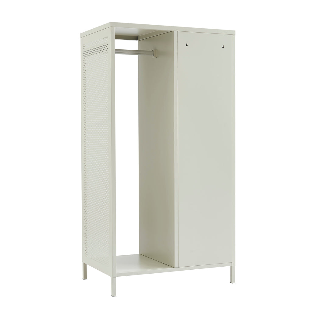 PANTONE® Metal Wardrobe with Hanging Rail – Sand