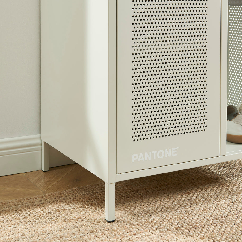 PANTONE® Metal Wardrobe with Hanging Rail – Sand