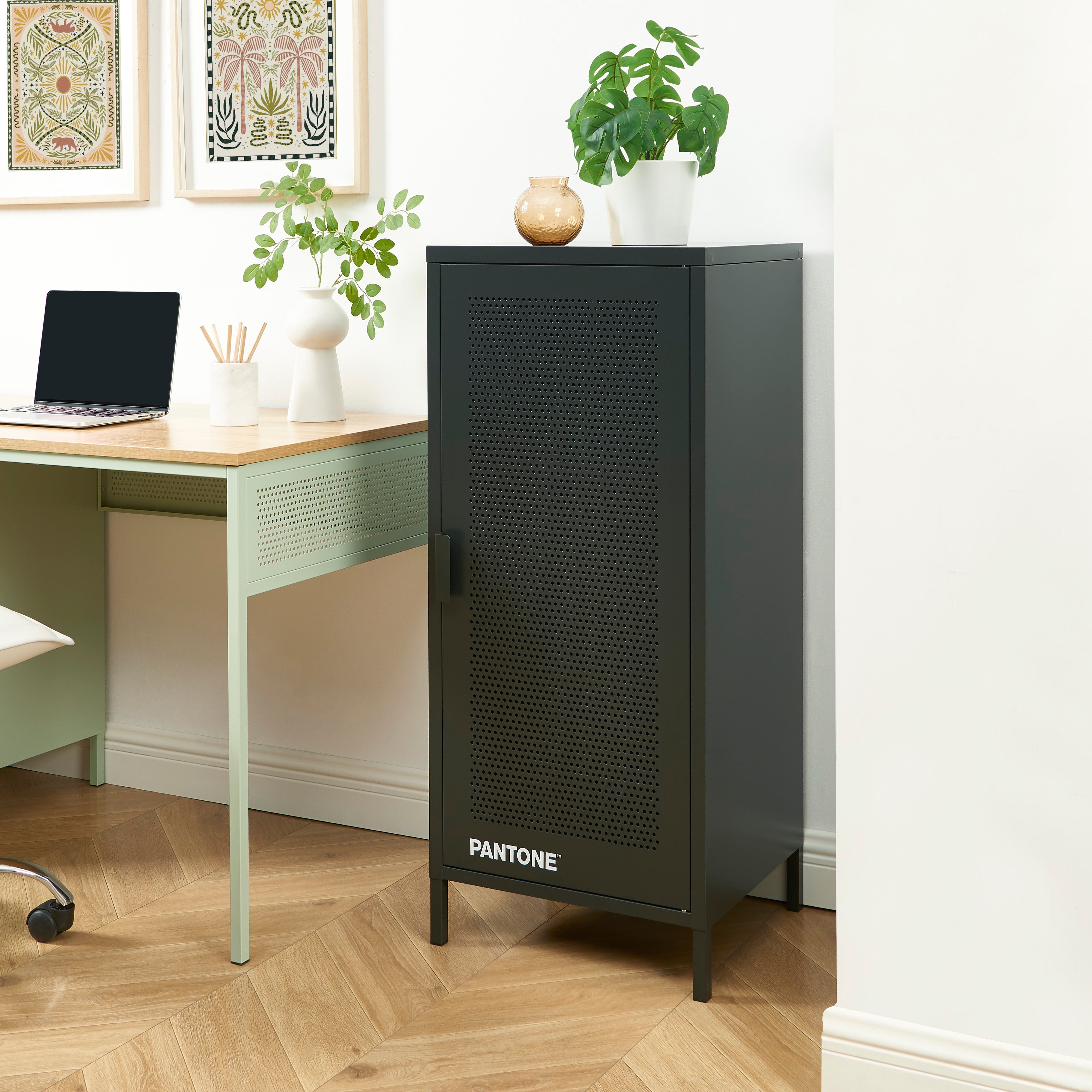 PANTONE® Metal Desk Pedestal – Anthracite