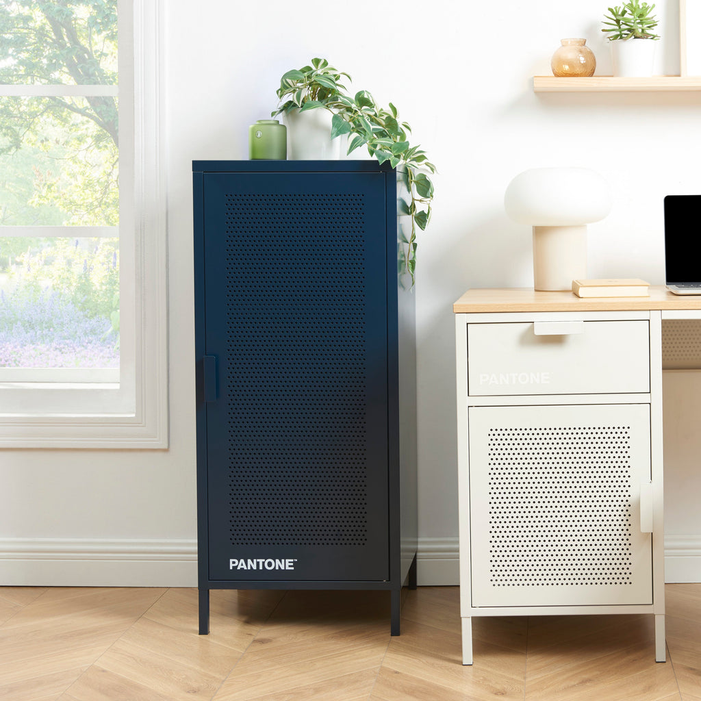 PANTONE® Metal Desk Pedestal – Midnight blue