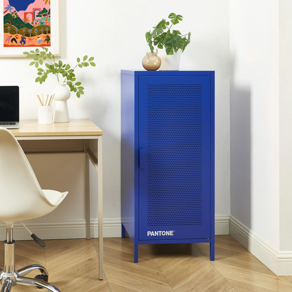 PANTONE® Metal Desk Pedestal – Electric blue