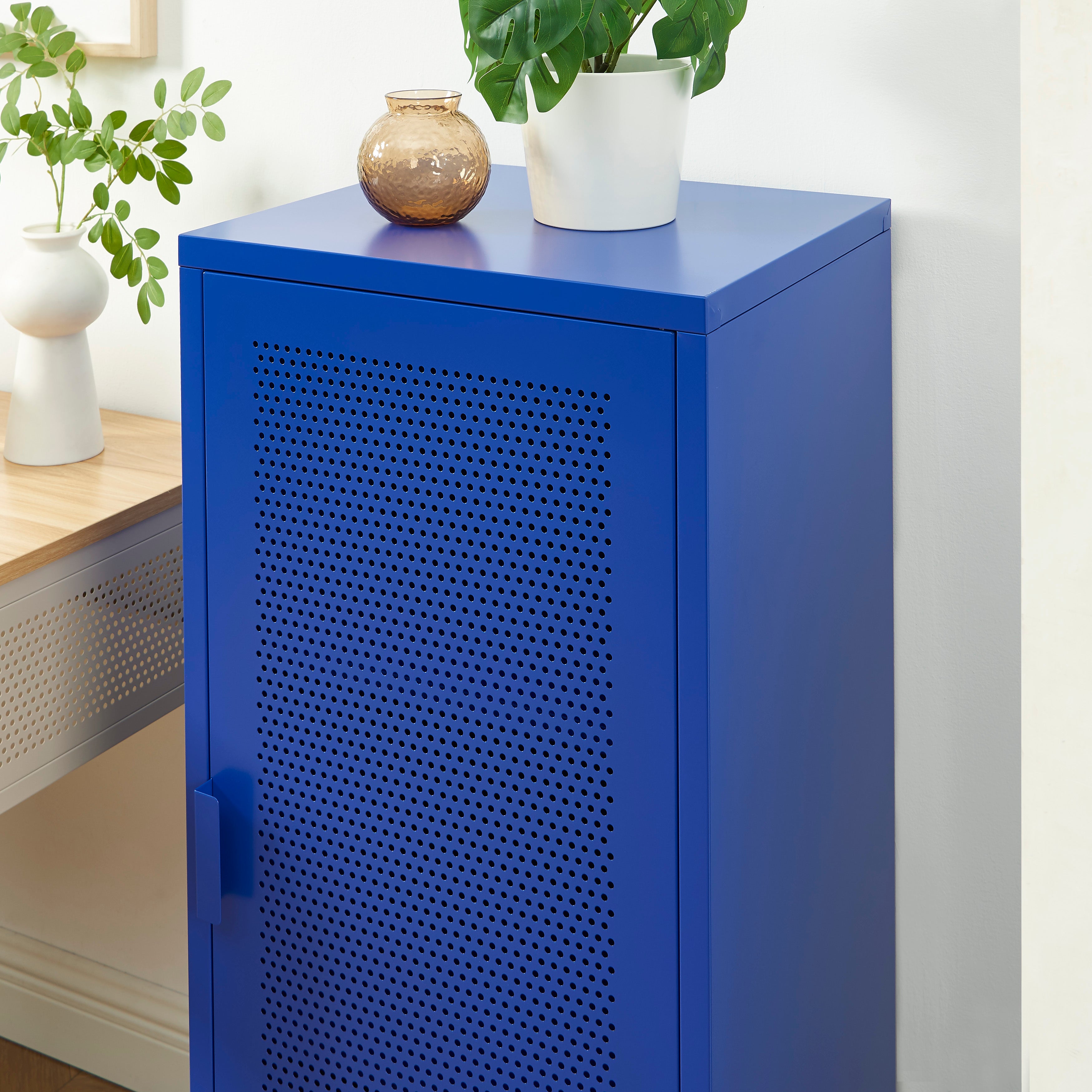 PANTONE® Metal Desk Pedestal – Electric blue