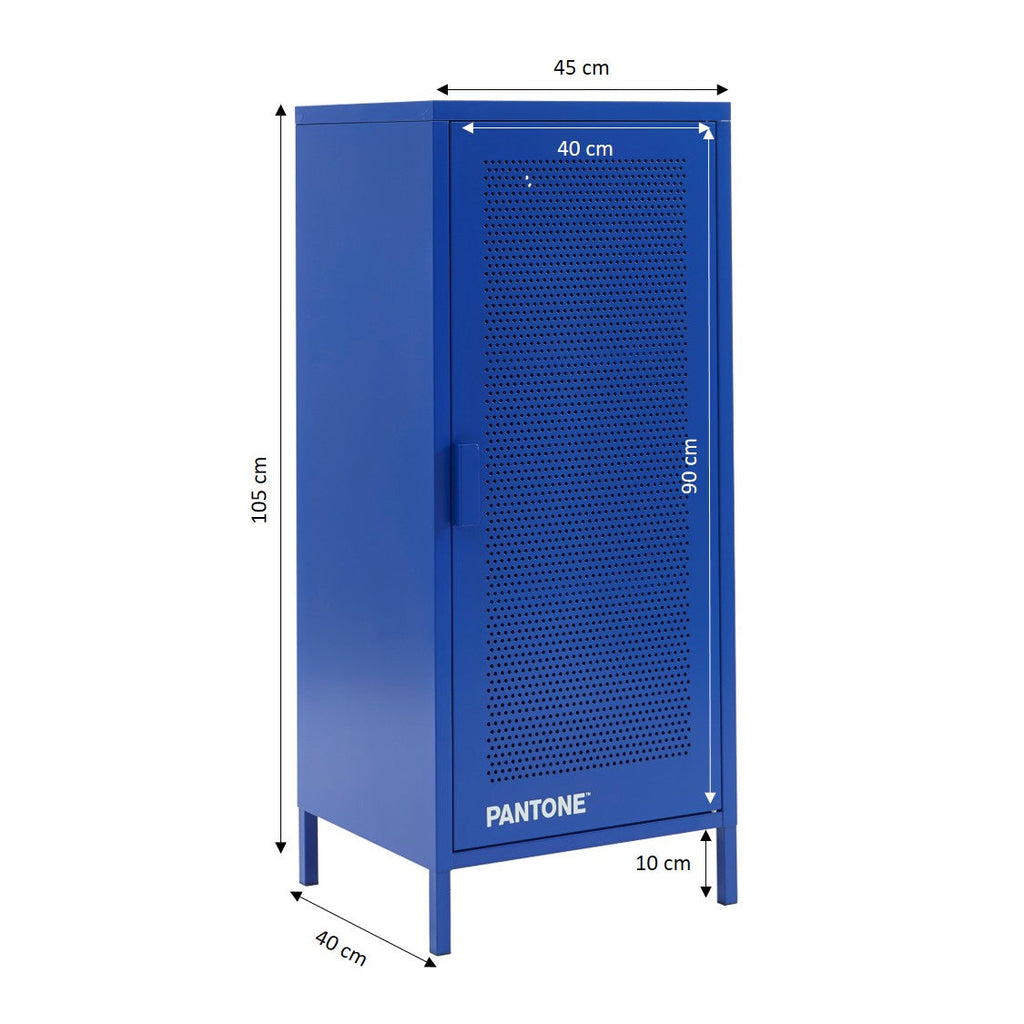 PANTONE® Metal Desk Pedestal – Electric blue