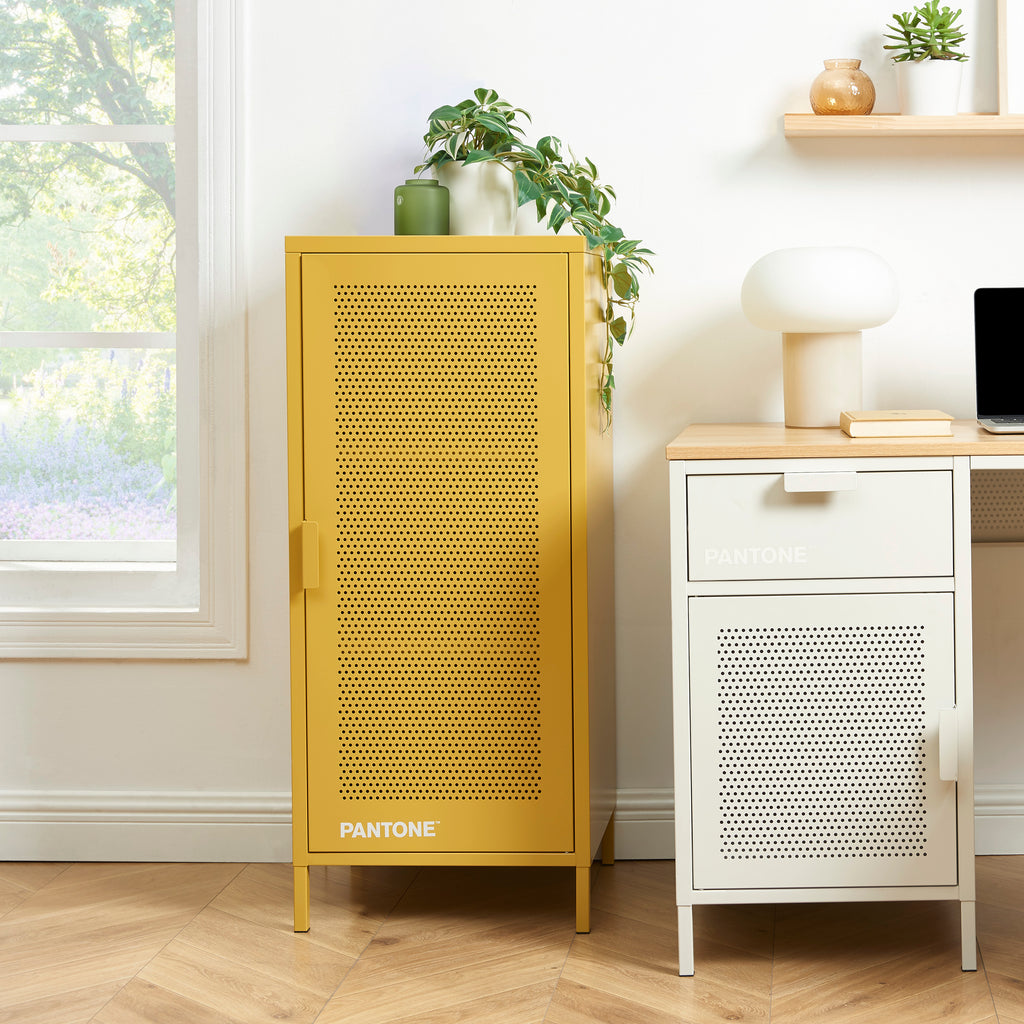 PANTONE® Metal Desk Pedestal – Mustard