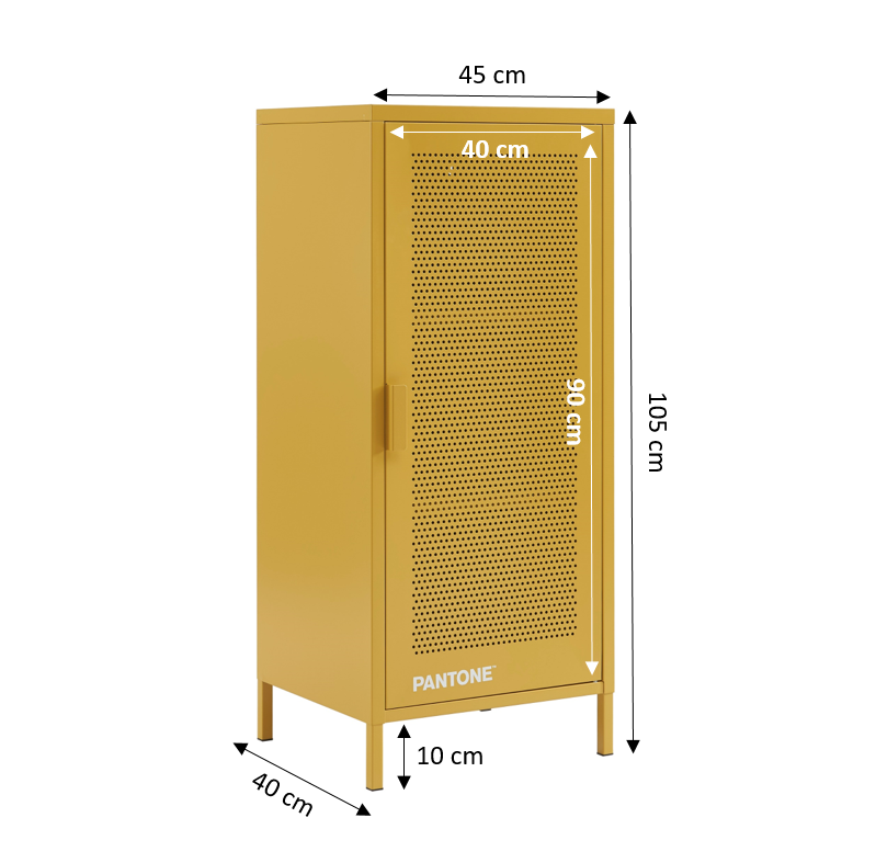 PANTONE® Metal Desk Pedestal – Mustard